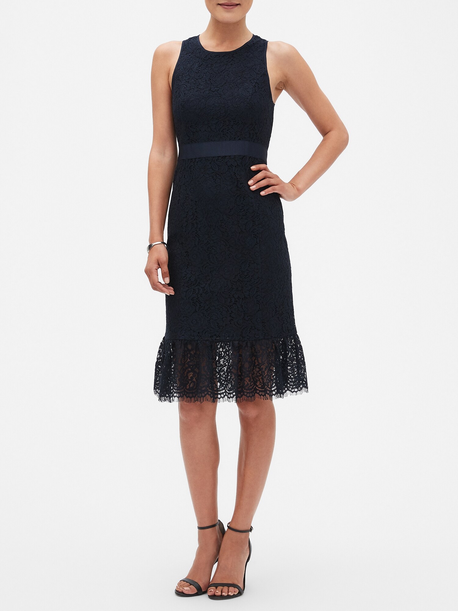 Petite Lace Sheath Dress | Banana Republic Factory