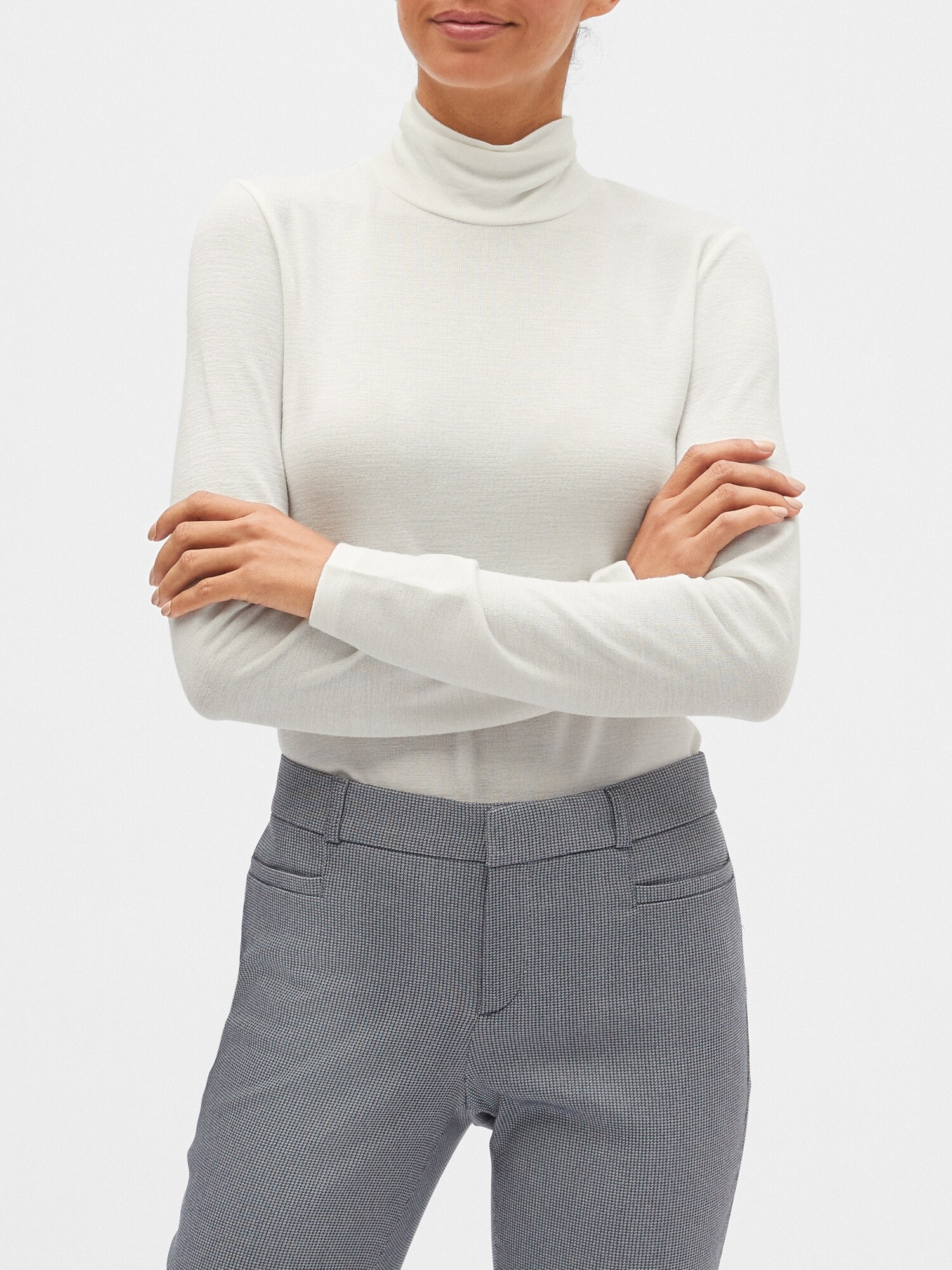 Petite LuxeSpun Turtleneck Banana Republic Factory