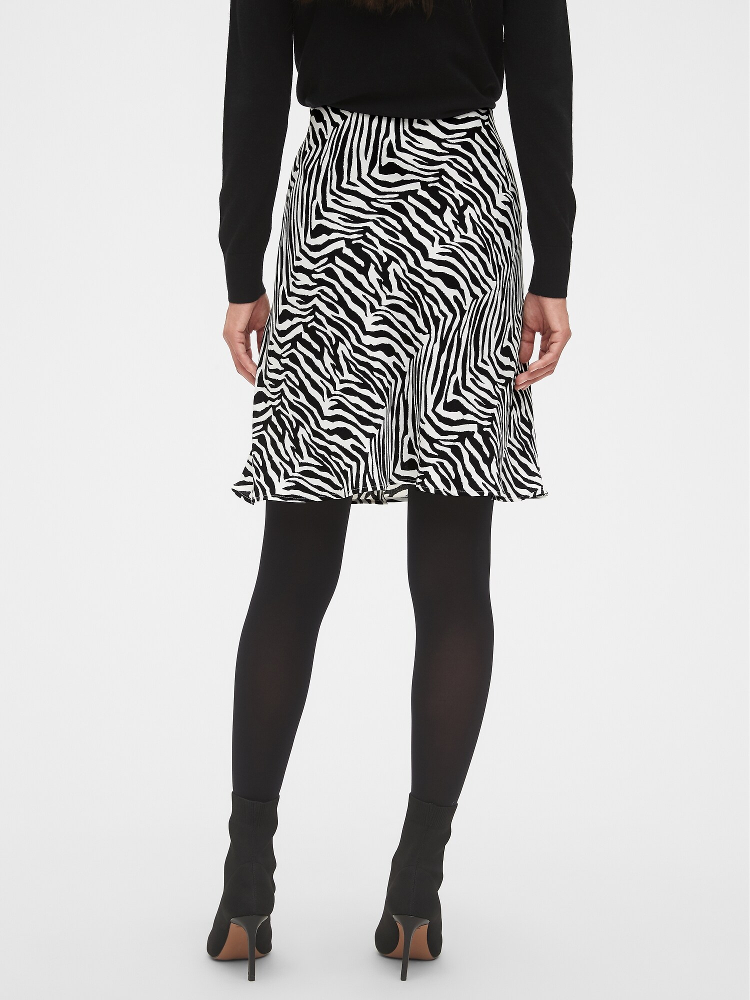 F&f zebra print skirt best sale