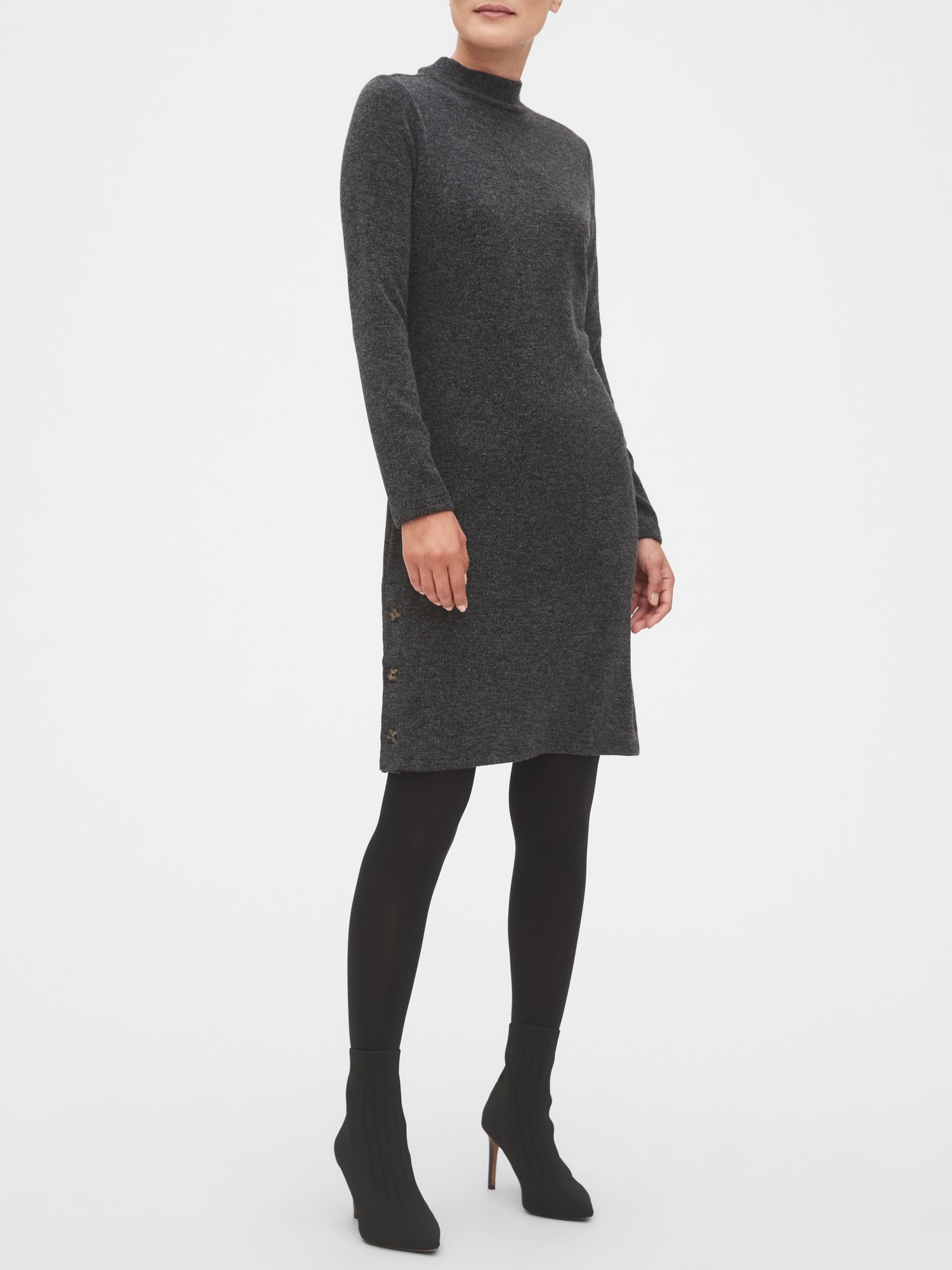 black sweater dress petite