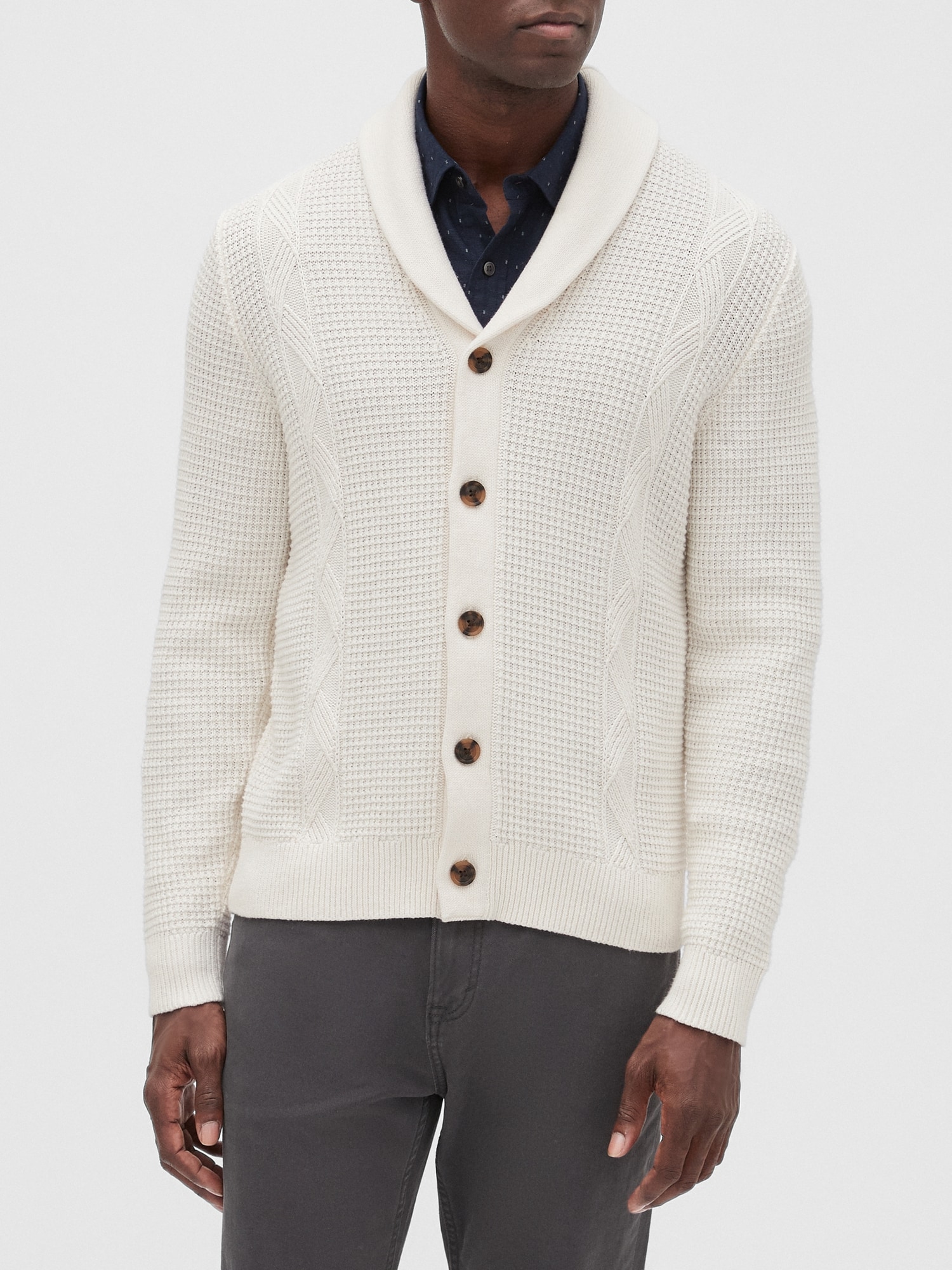cable shawl cardigan