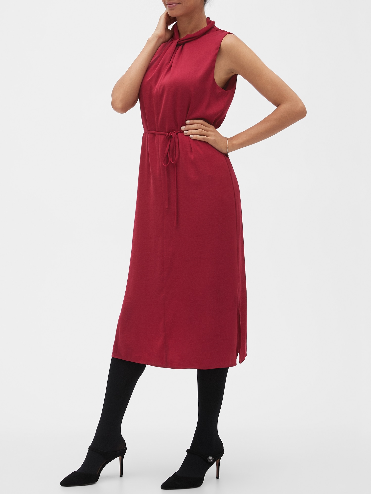 Twist Neck Dress