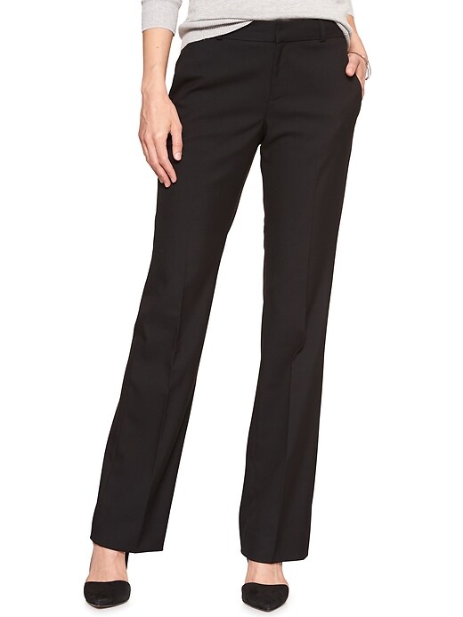 Image number 4 showing, Washable Curvy Logan Classic Black Tailored Trouser