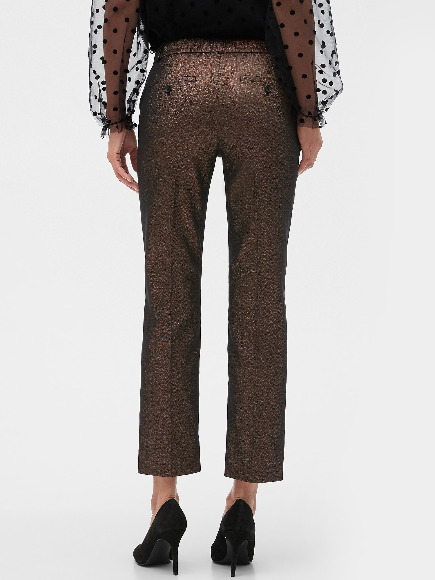 Avery Straight-Fit Leopard Ankle Pant