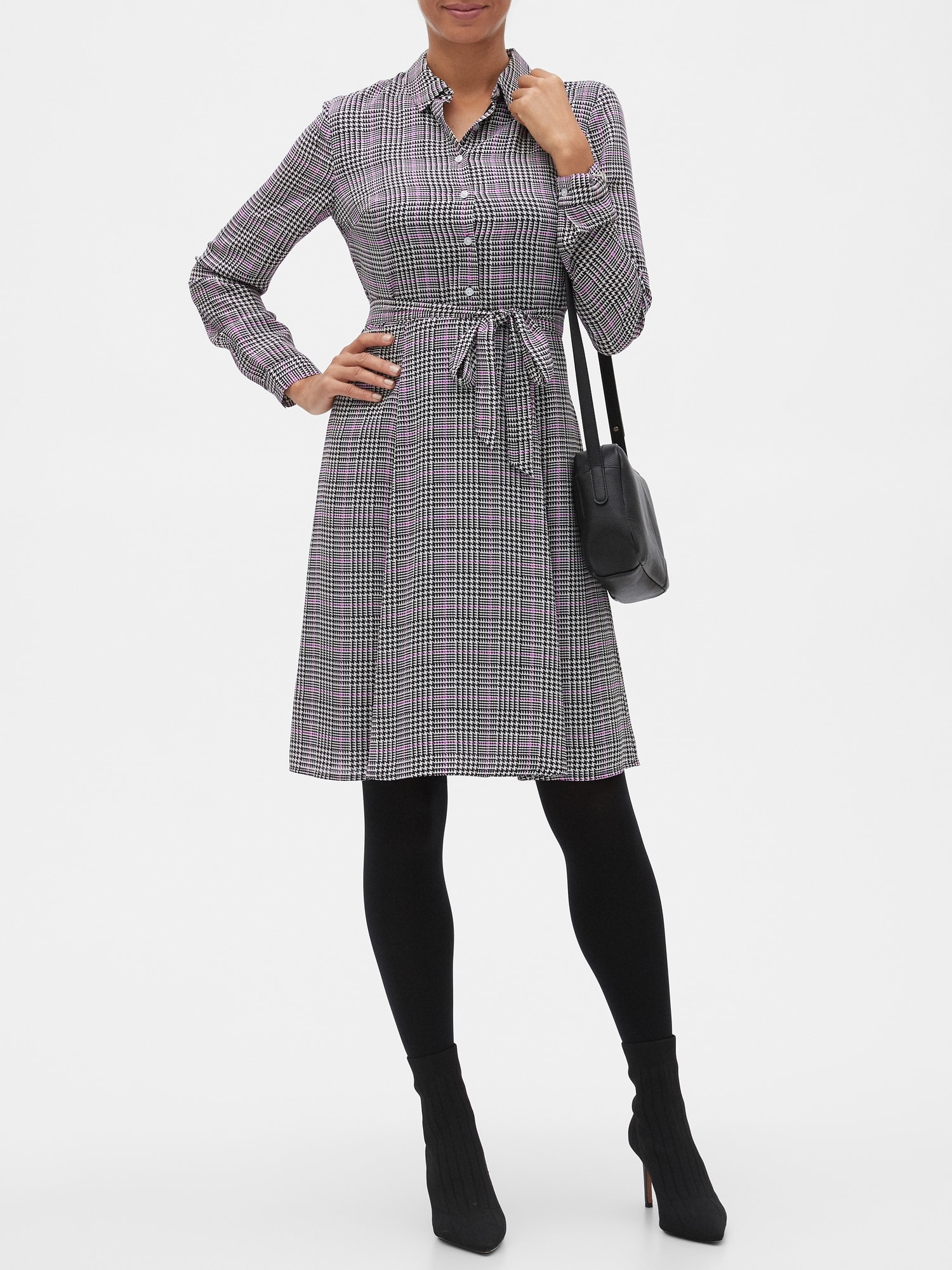 petite plaid dress