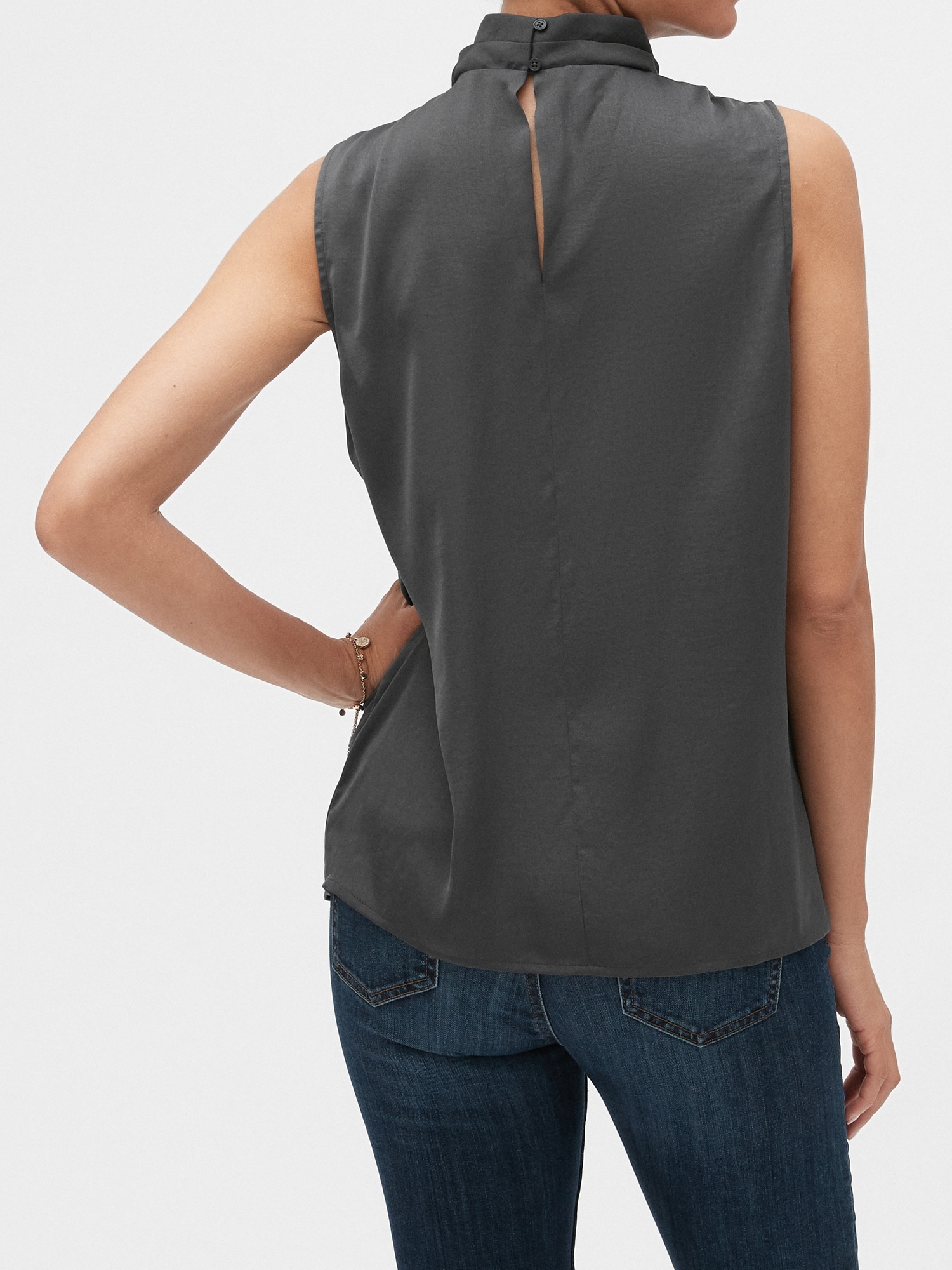 Petite Twist-Neck Top  Banana Republic Factory