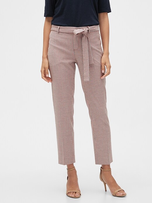 banana republic avery striped pants