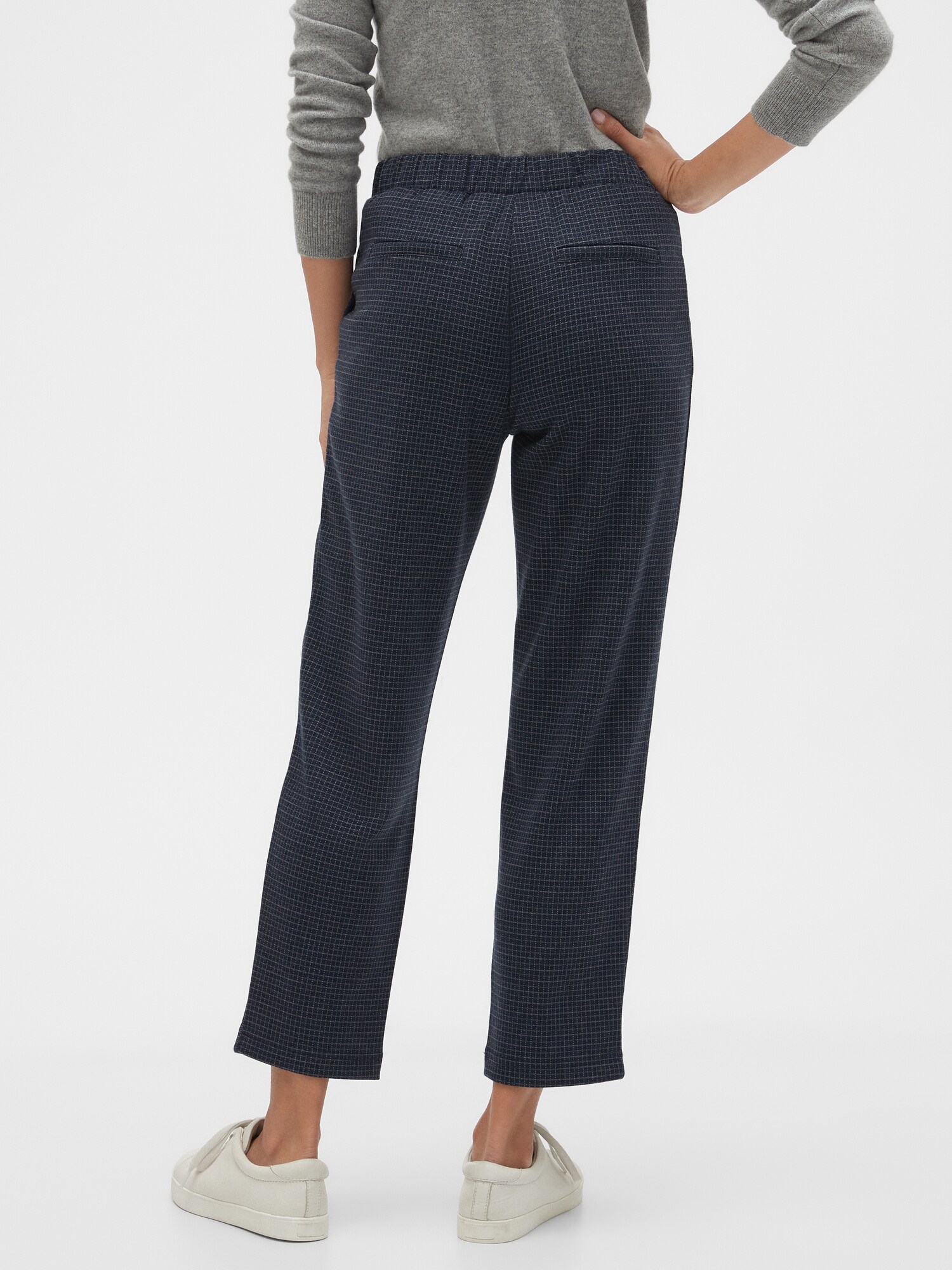 Hayden Grid PullOn Knit Pant Banana Republic Factory