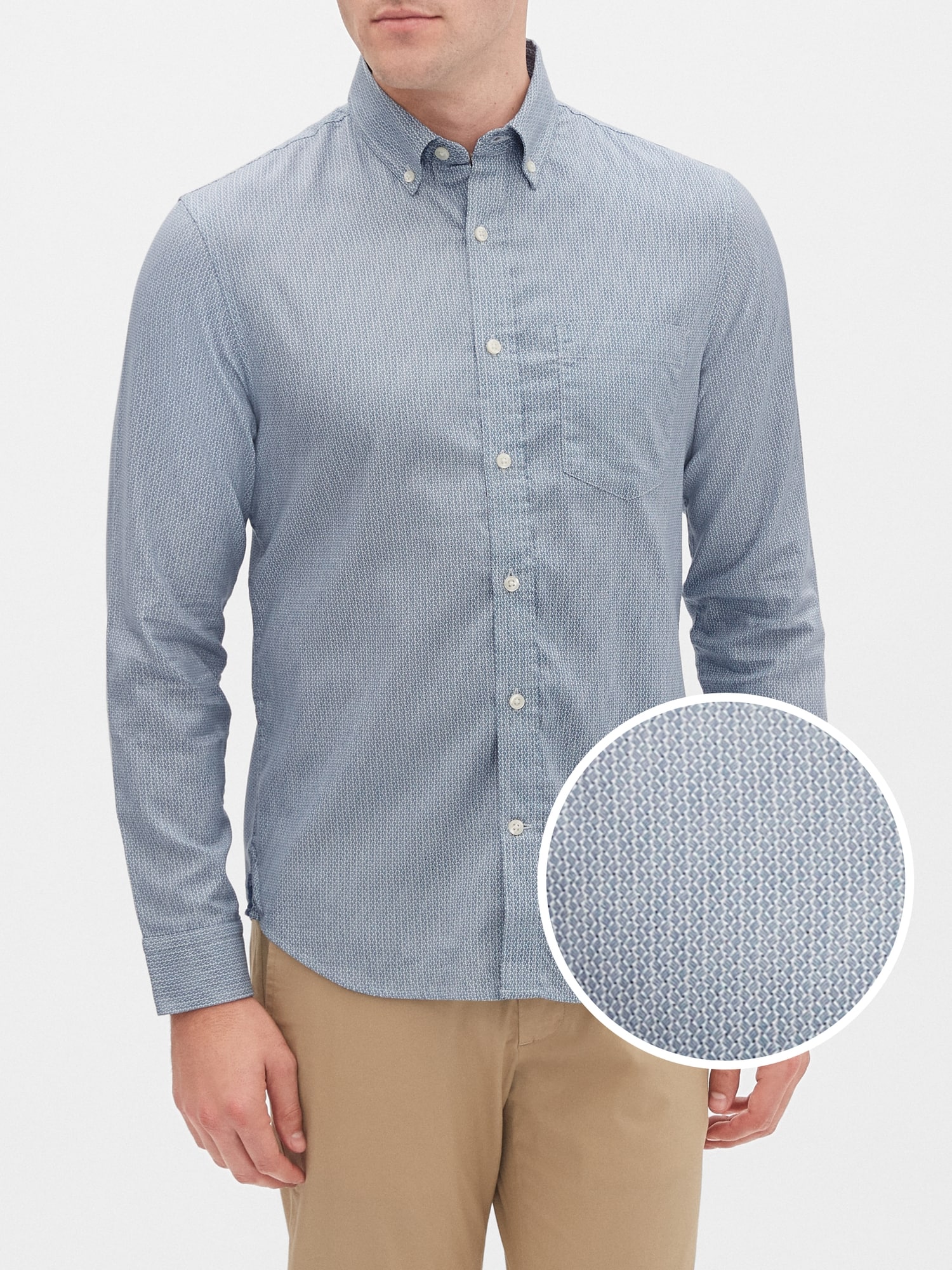 SlimFit Untucked Oxford YarnDye Shirt Banana Republic Factory