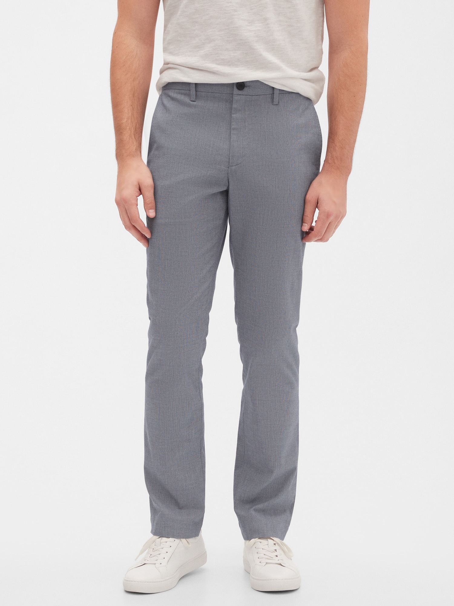 Aiden Slim-Fit Stretch Blue Oxford Pant | Banana Republic Factory