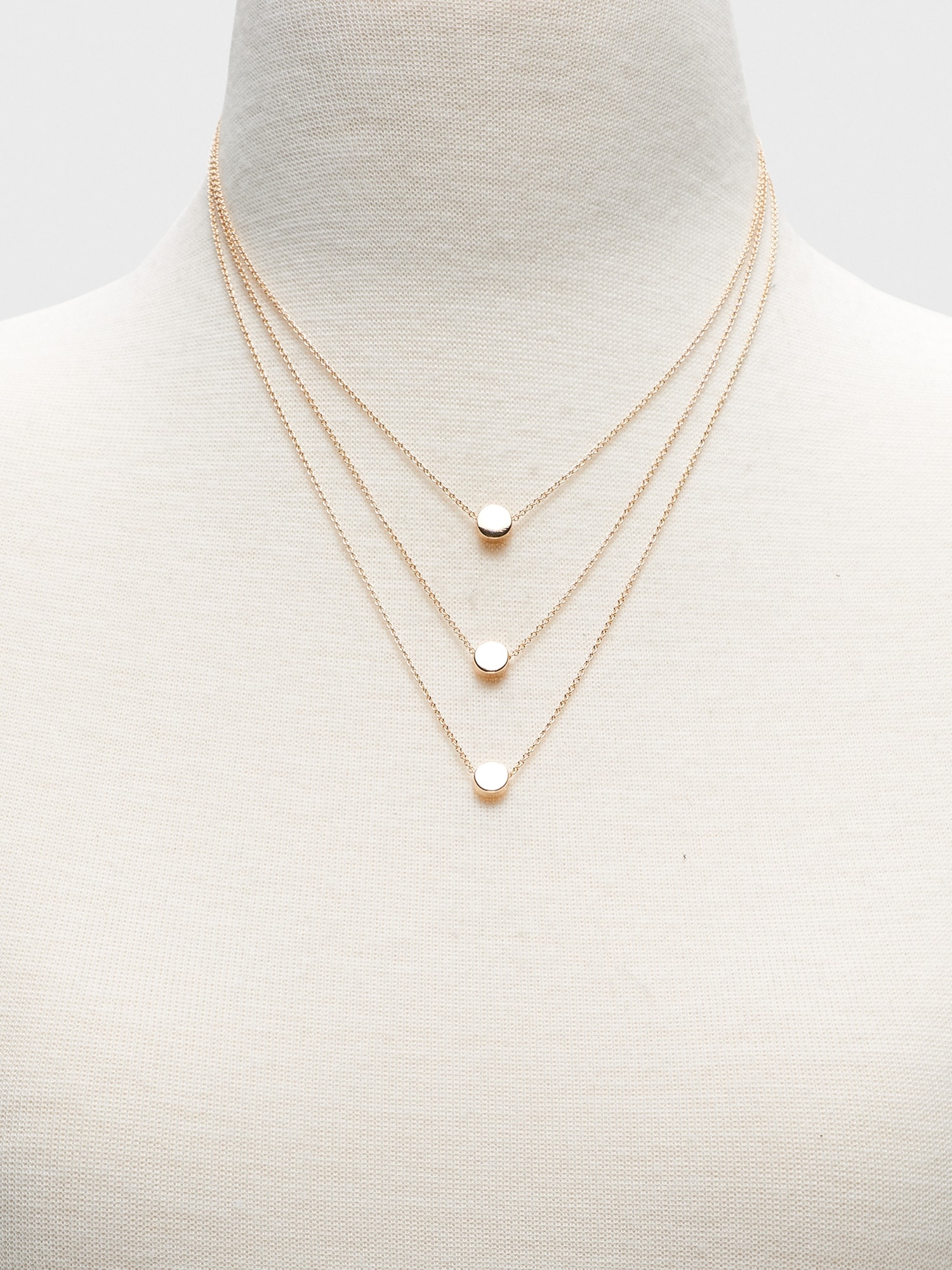 Triple Dot Layered Necklace