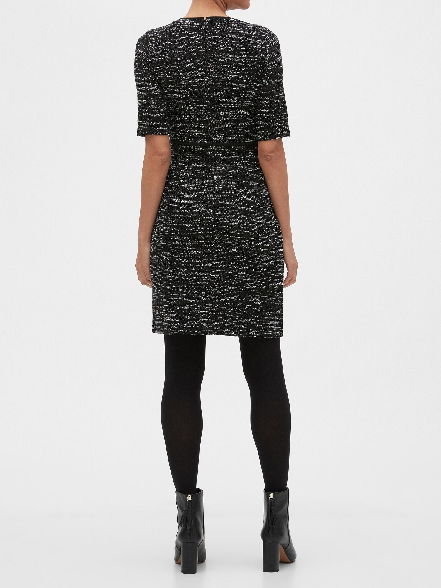 Petite Textured Novelty Sheath Dress Banana Republic Factory