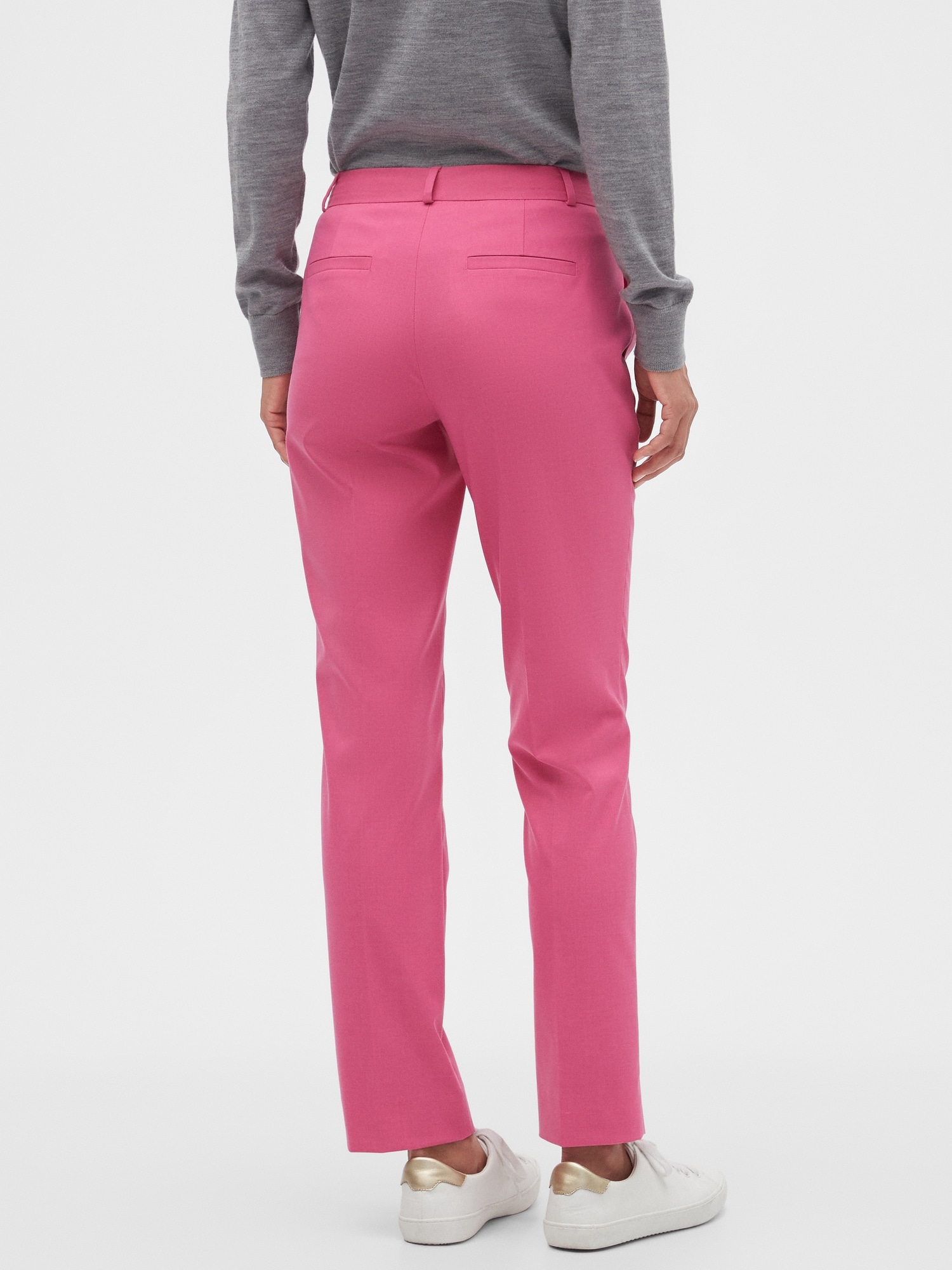 Washable Ryan Pink Slim Suit Pant