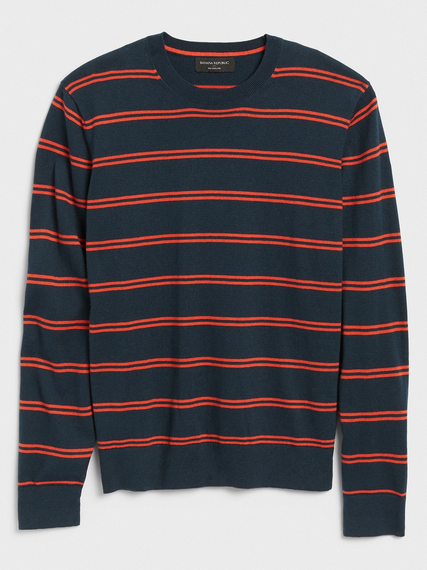 Eco Double Stripe Crew-Neck Sweater
