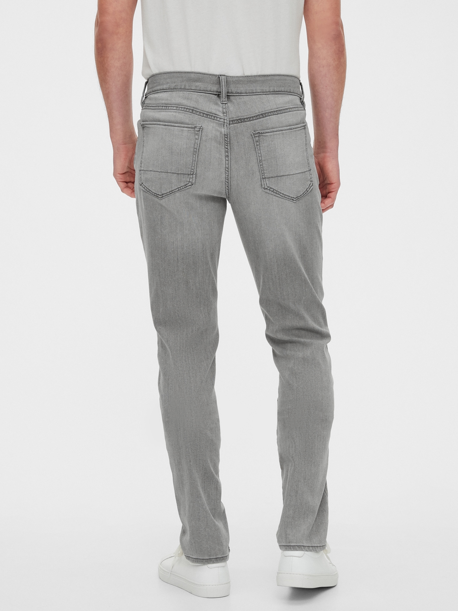 Slim-Fit Grey Wash Travel Jean