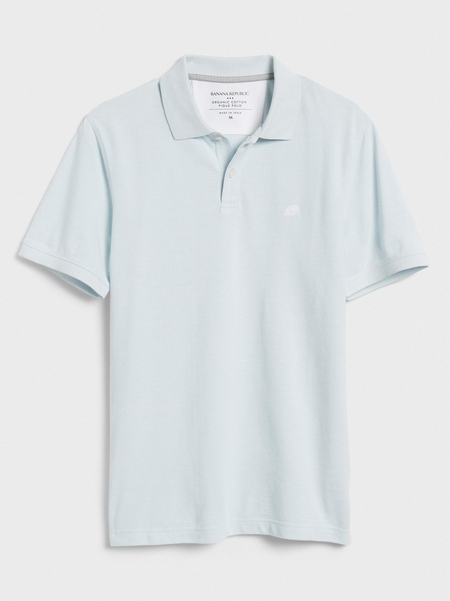 birdseye organic cotton pique polo