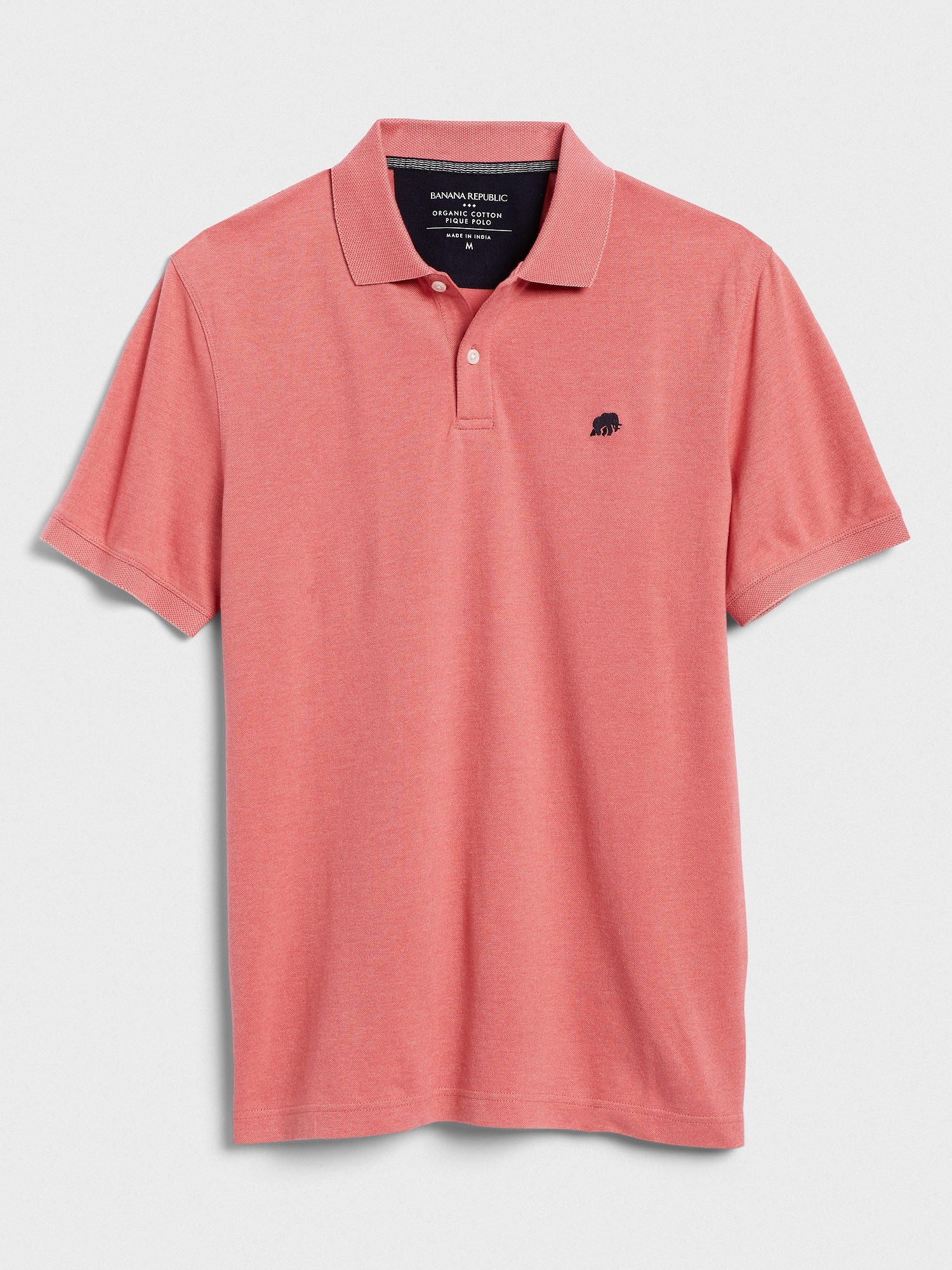 birdseye organic cotton pique polo