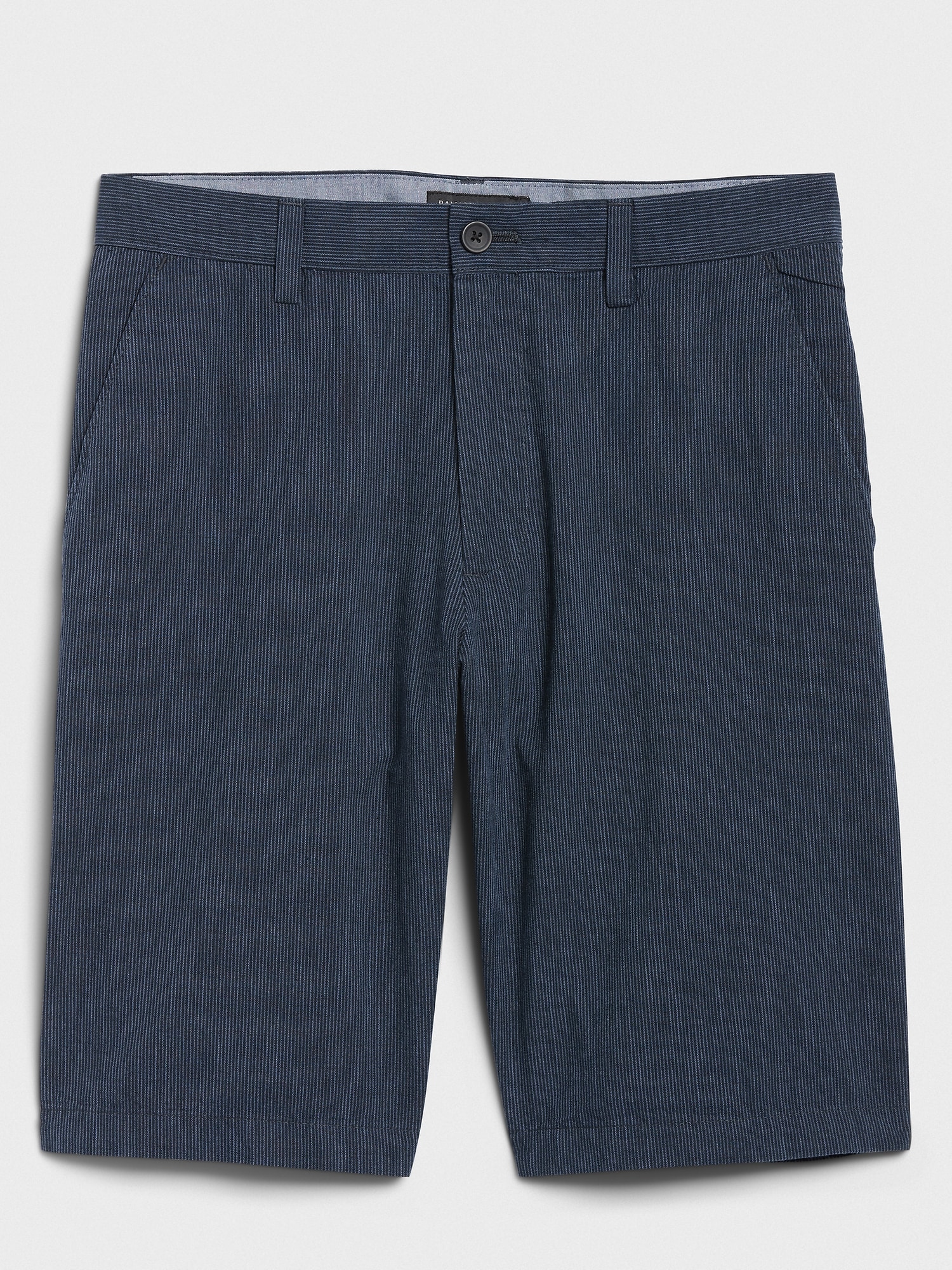 11" Emerson Straight-Fit Navy Stripe Shorts