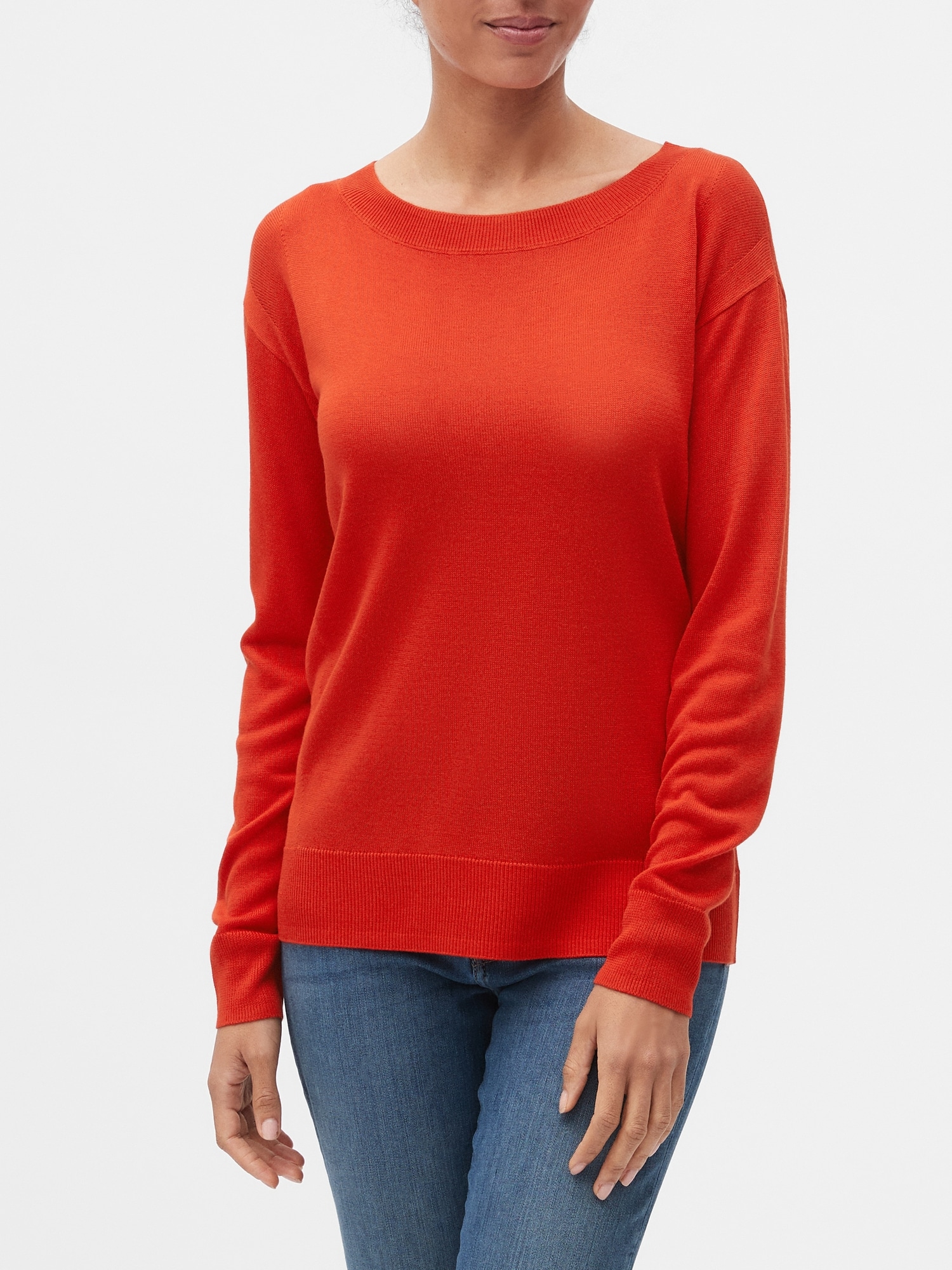 Boat-Neck Sweater