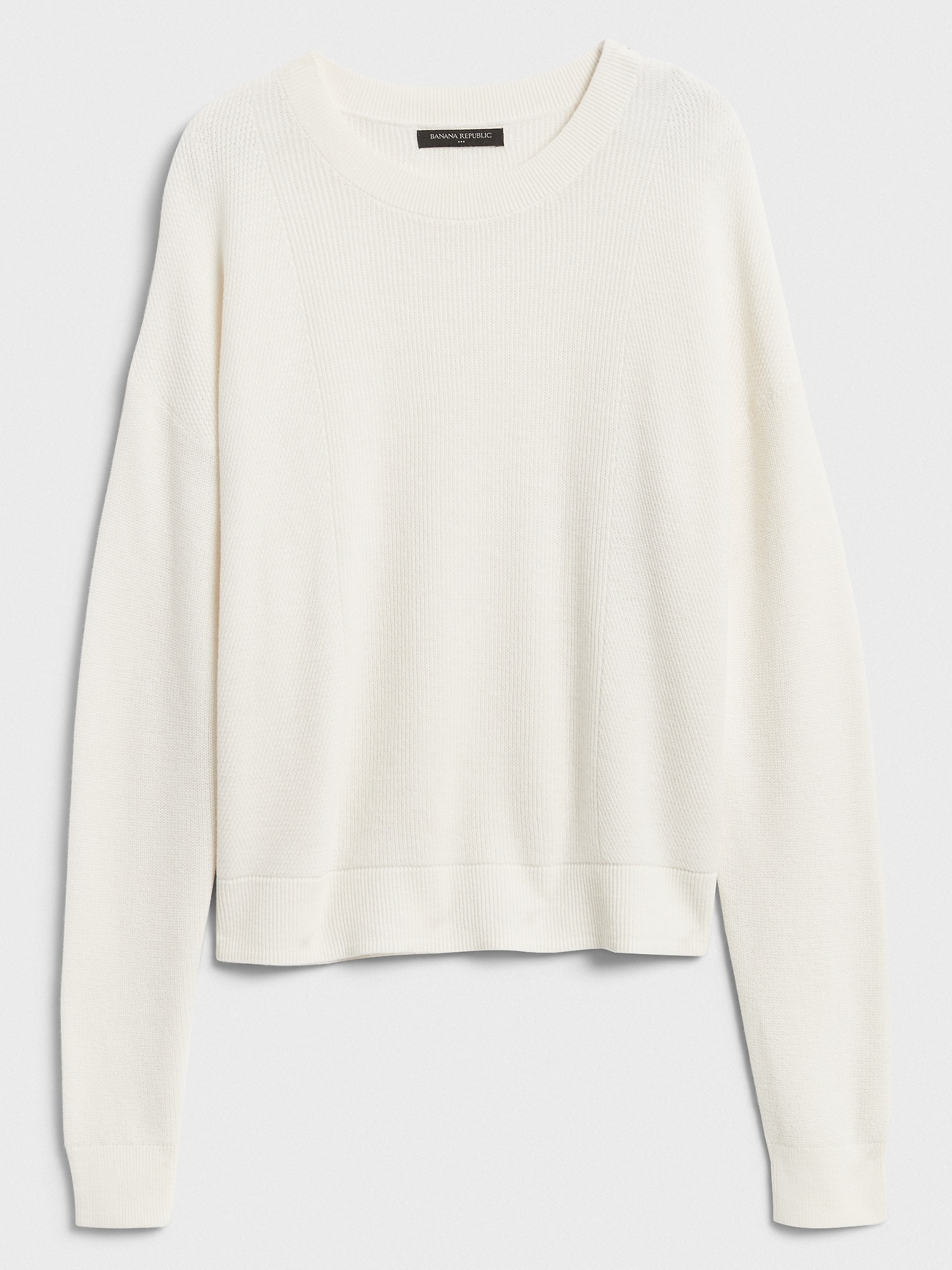 Textured Crew-Neck Sweater