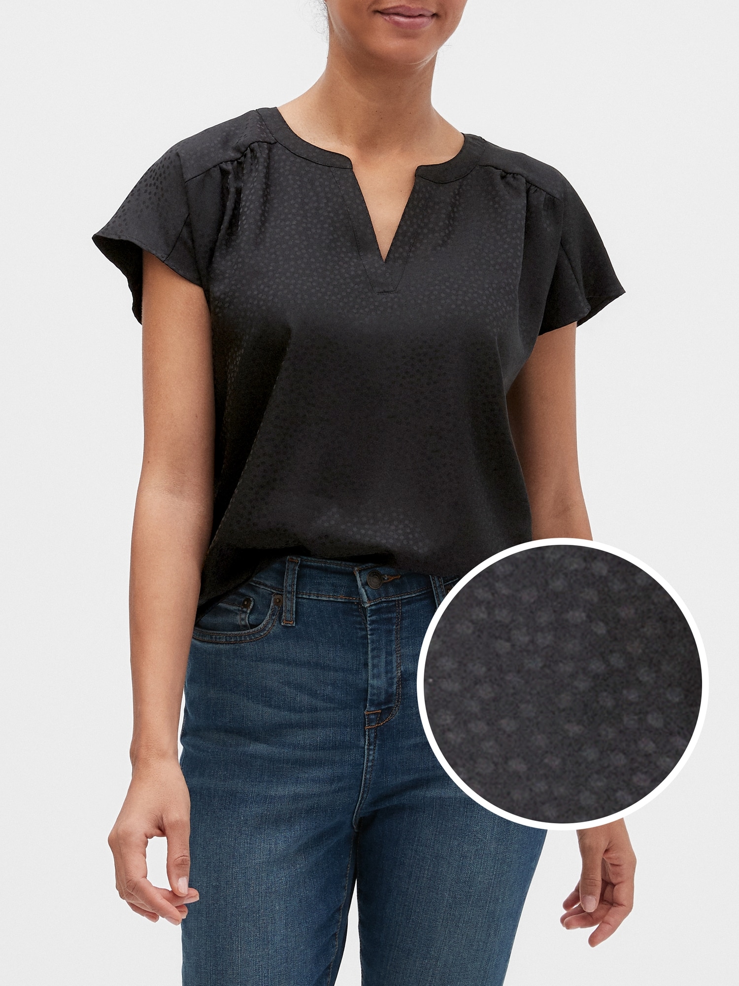 Petite Textured DolmanSleeve Top Banana Republic Factory