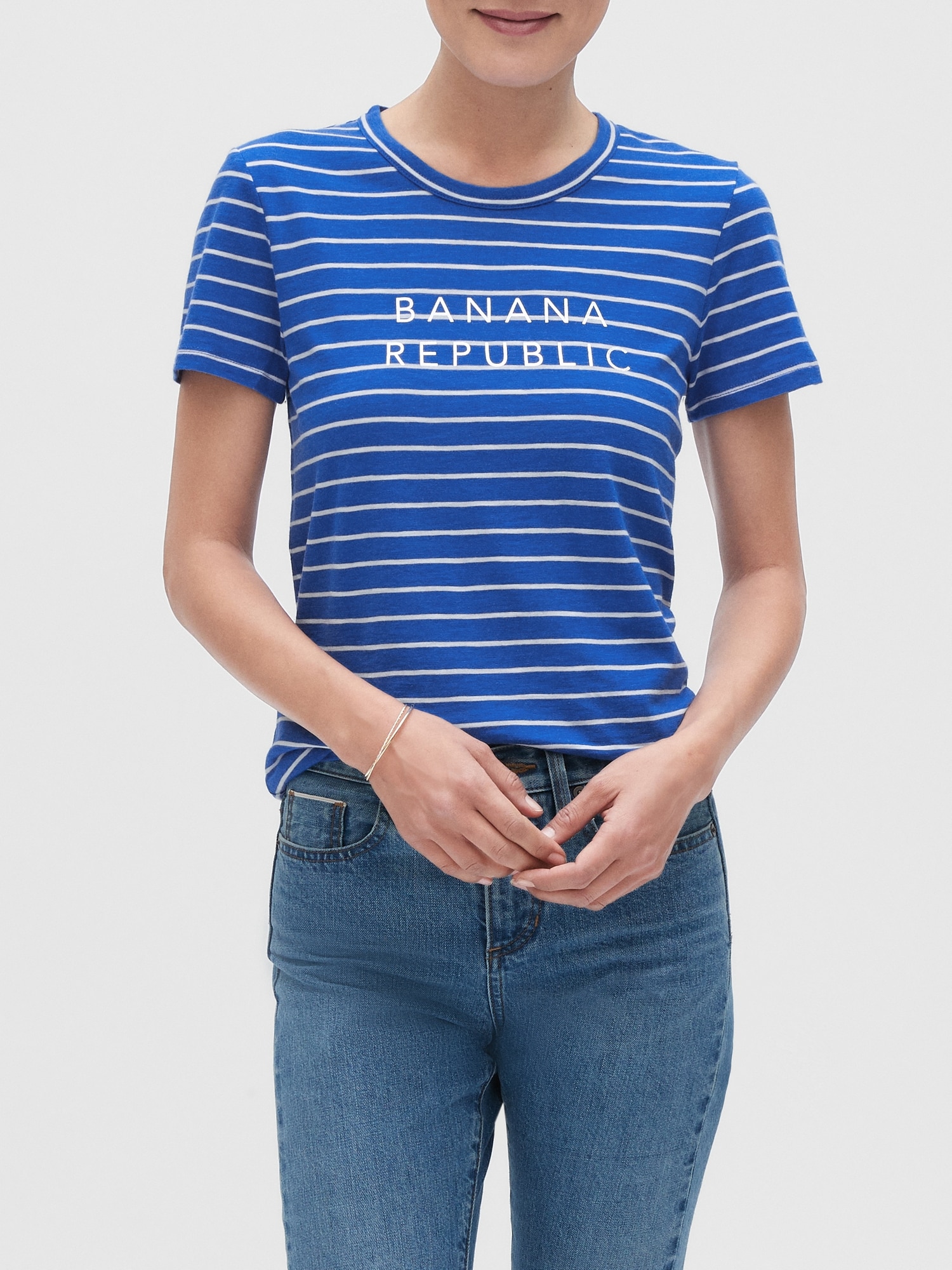 banana republic striped t shirt