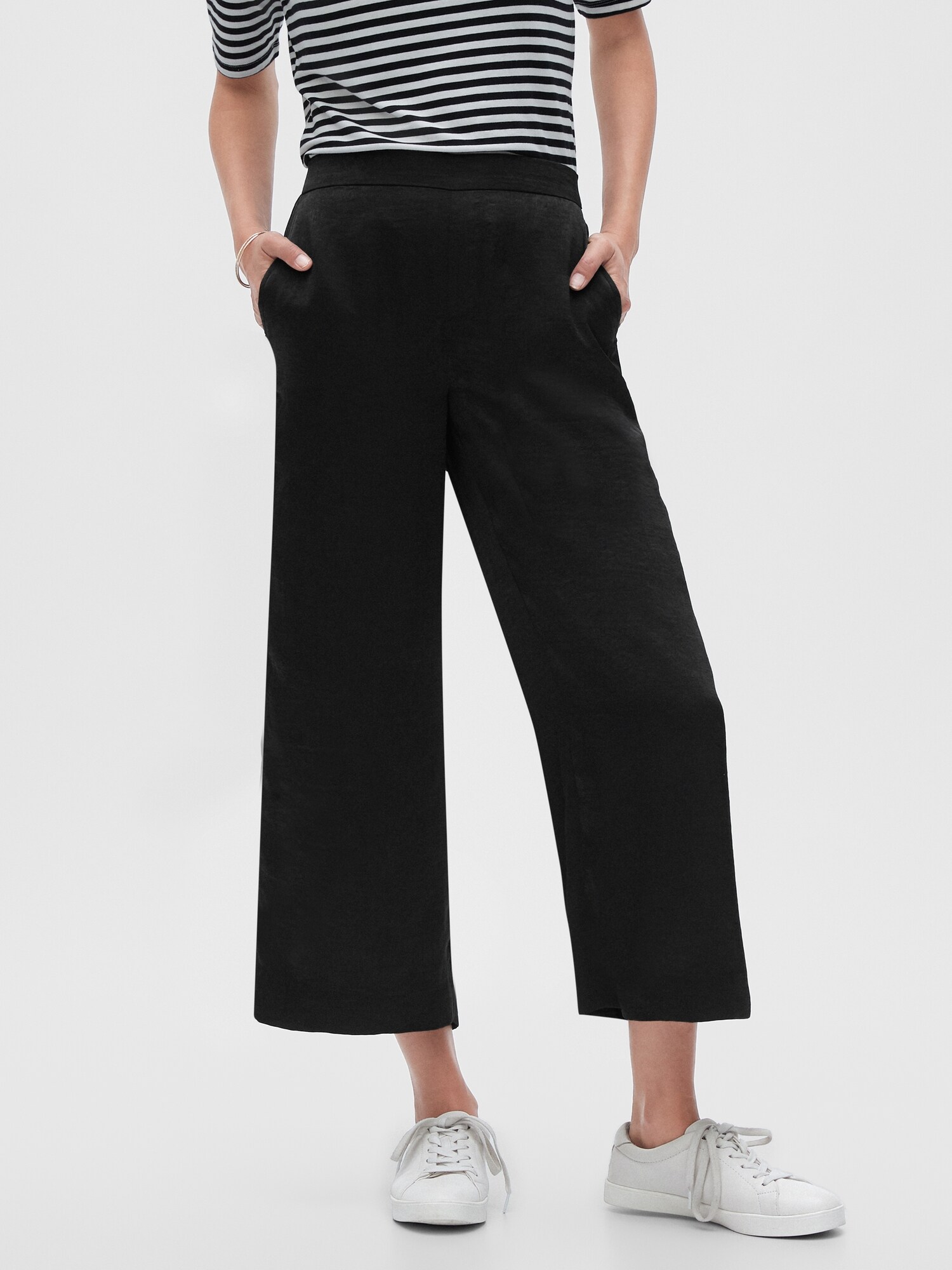 gap pull on crop trousers