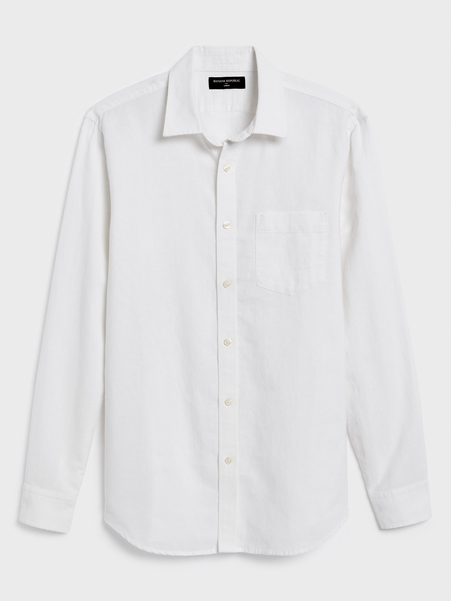 banana republic slim fit linen shirt