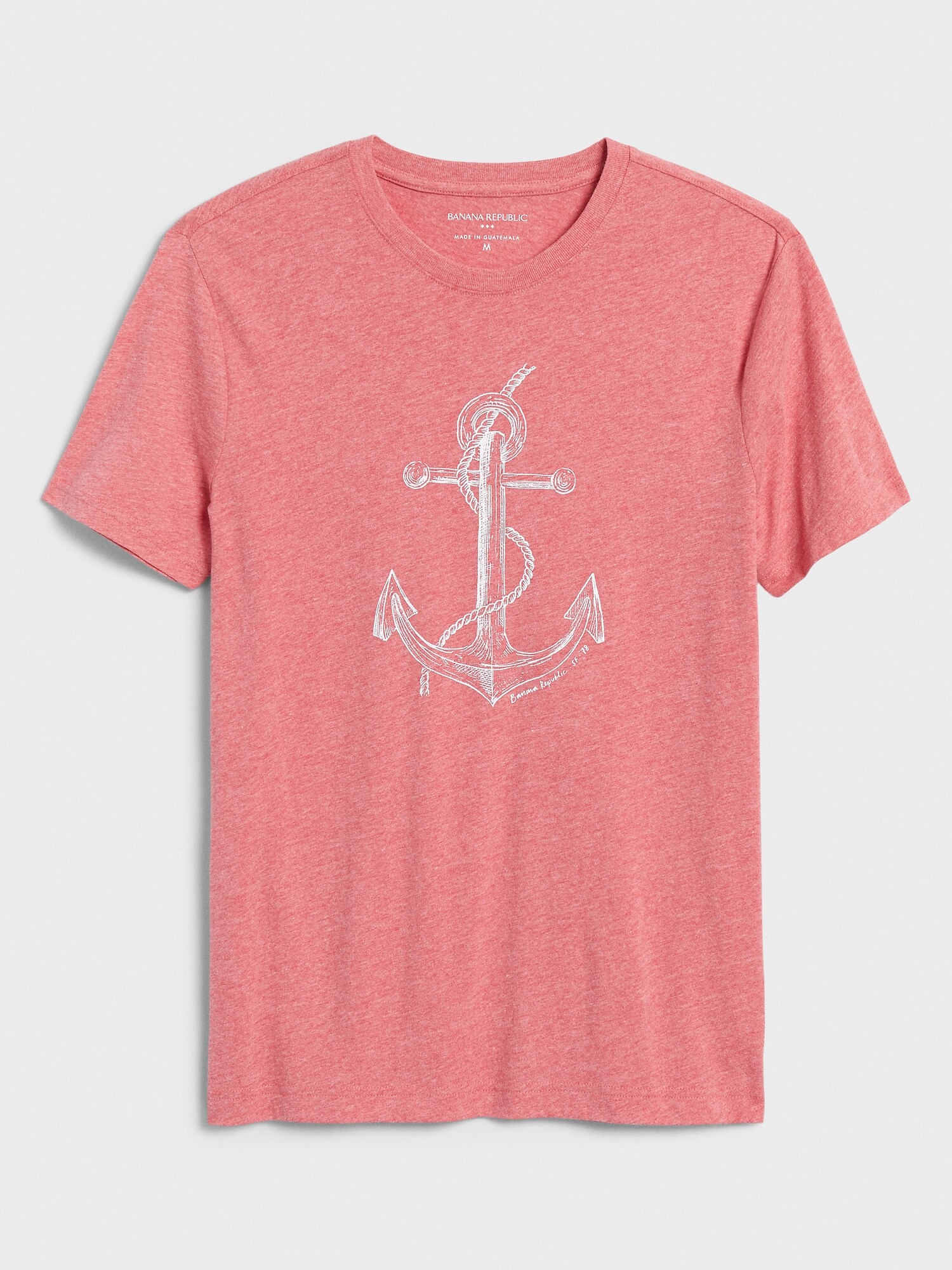 Anchor Pencil Sketch Graphic T-Shirt