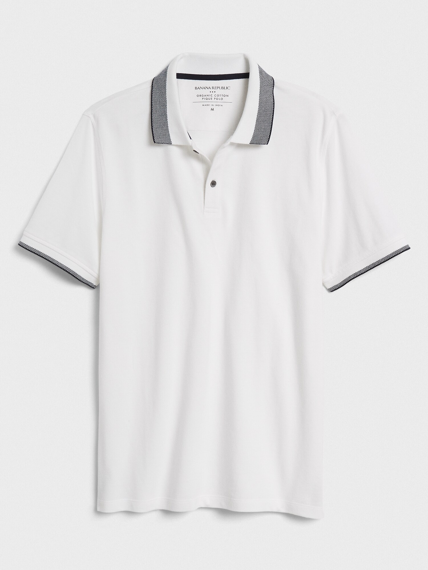 Made with Organically Grown Cotton Tipped Pique Polo
