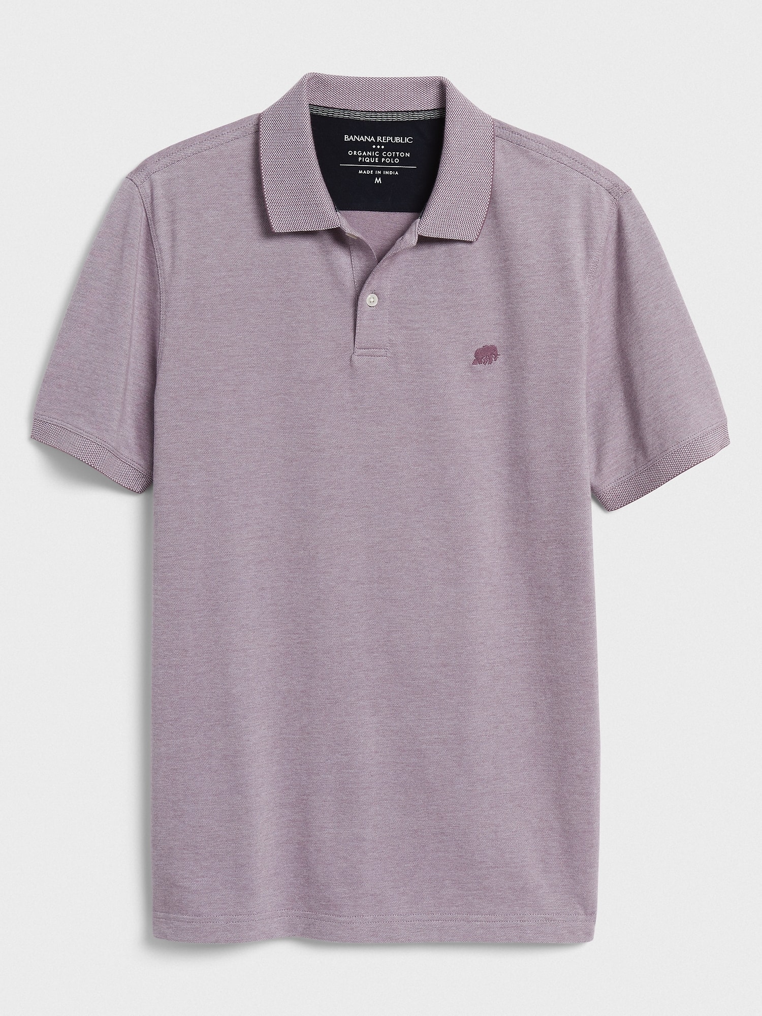 birdseye organic cotton pique polo