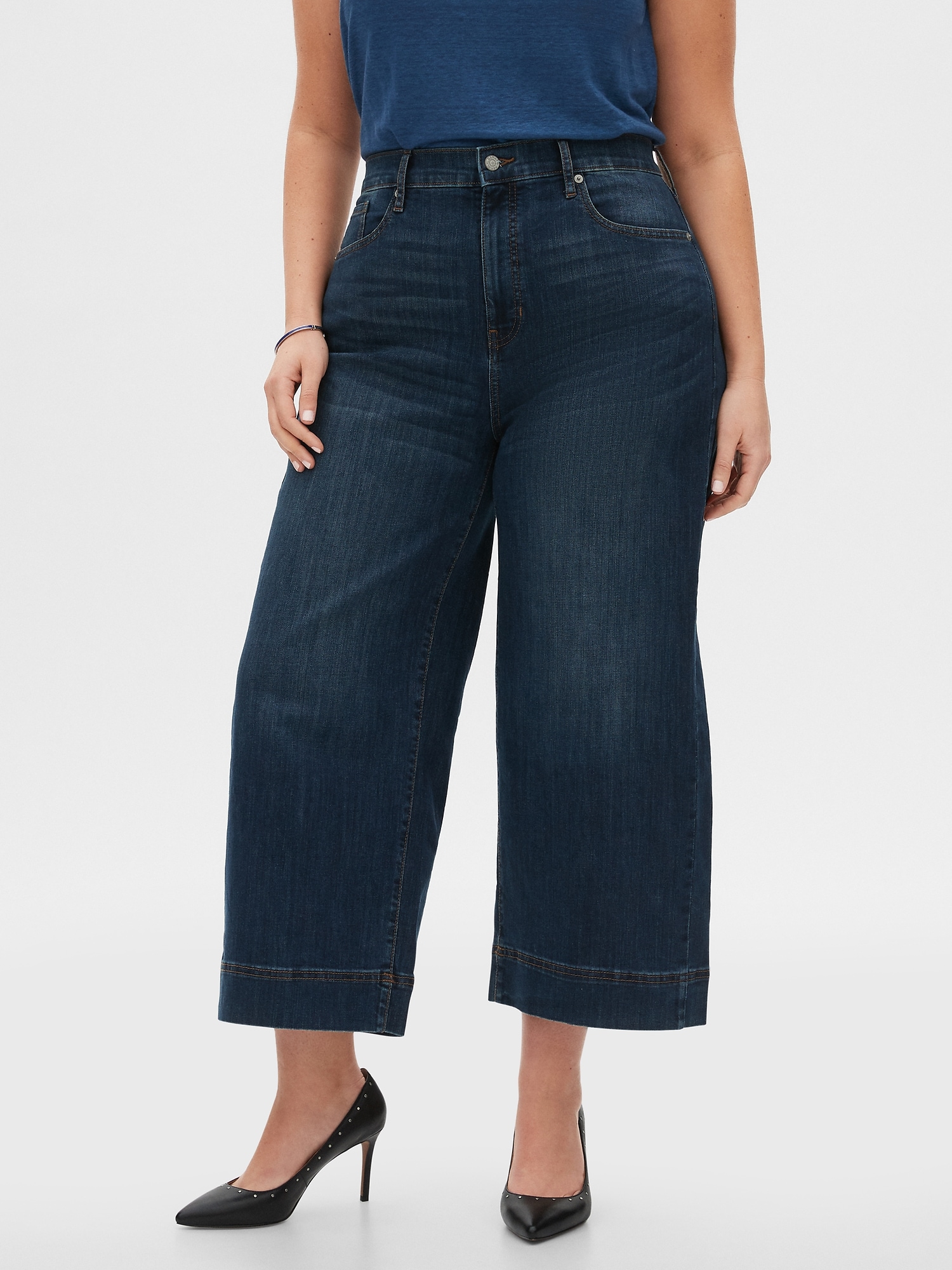 crop leg jeans