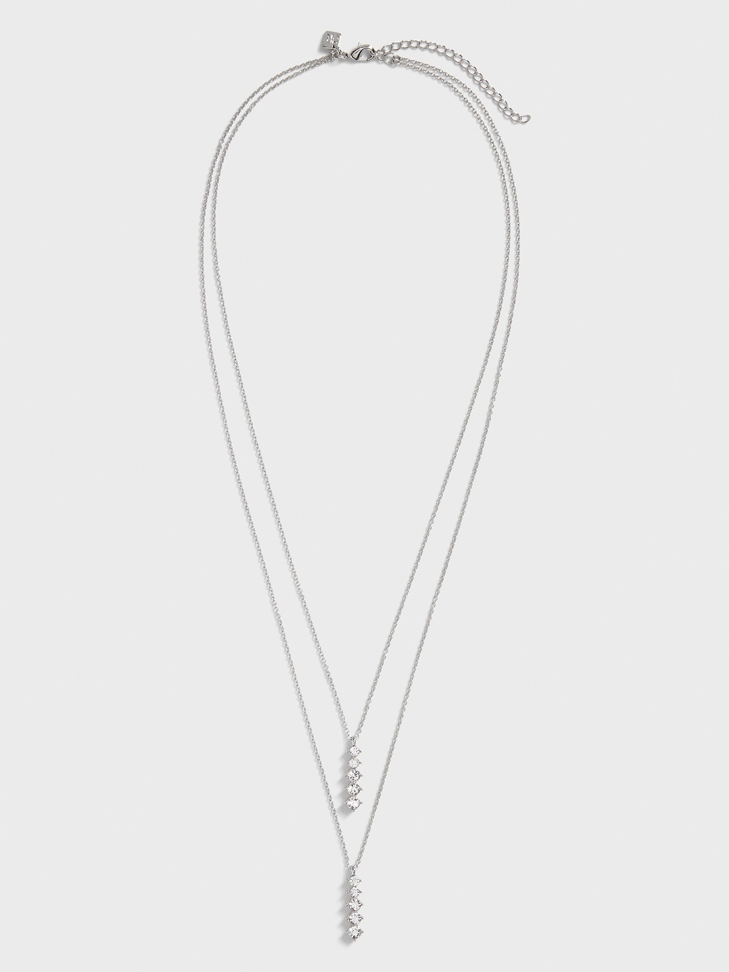 Bezel Bar Layered Necklace