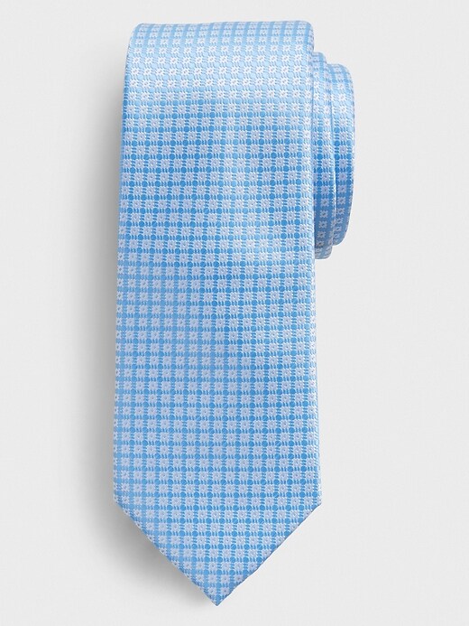Mini Squares Blue Tie