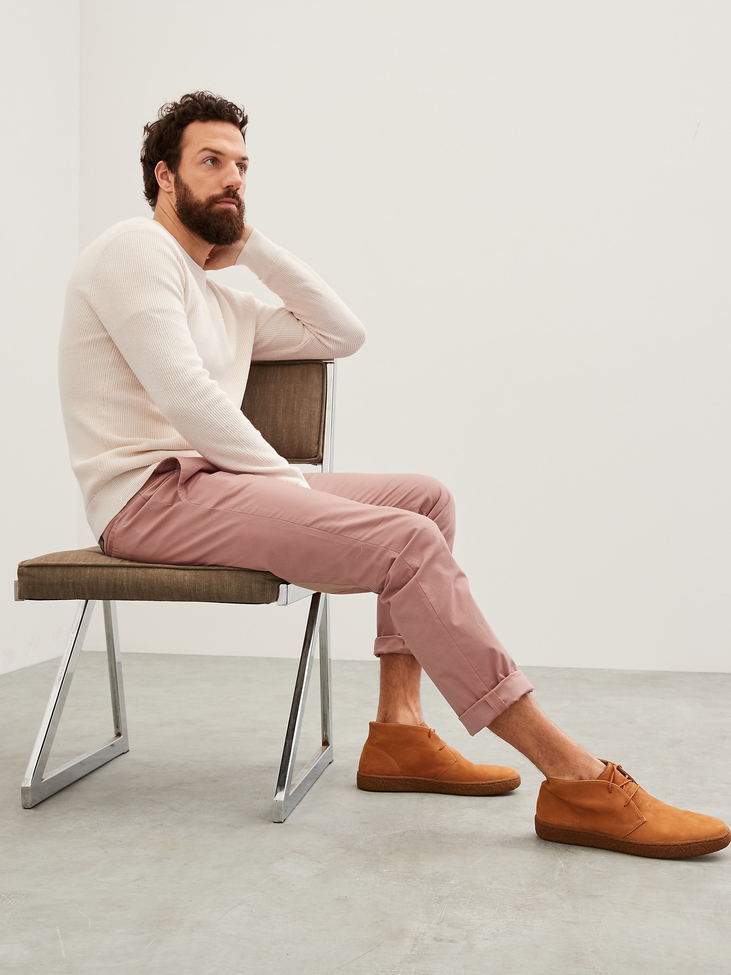 athletic fit stretch chinos