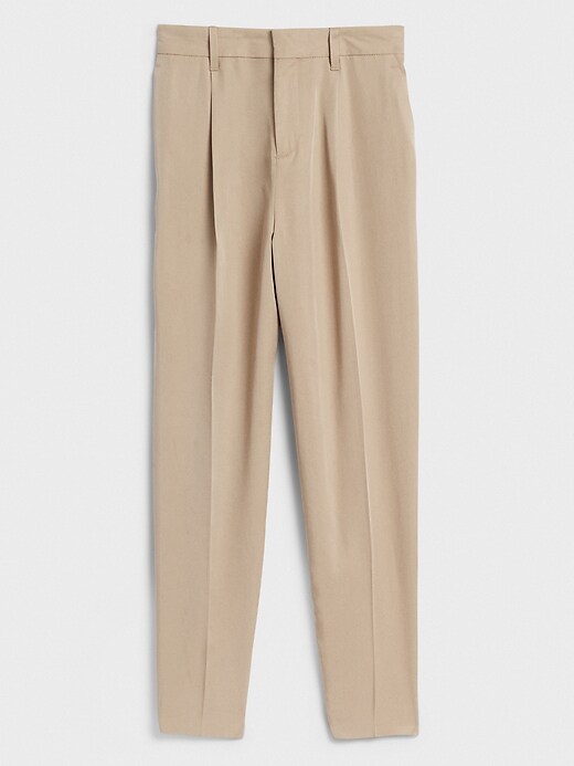 pleated tapered pants