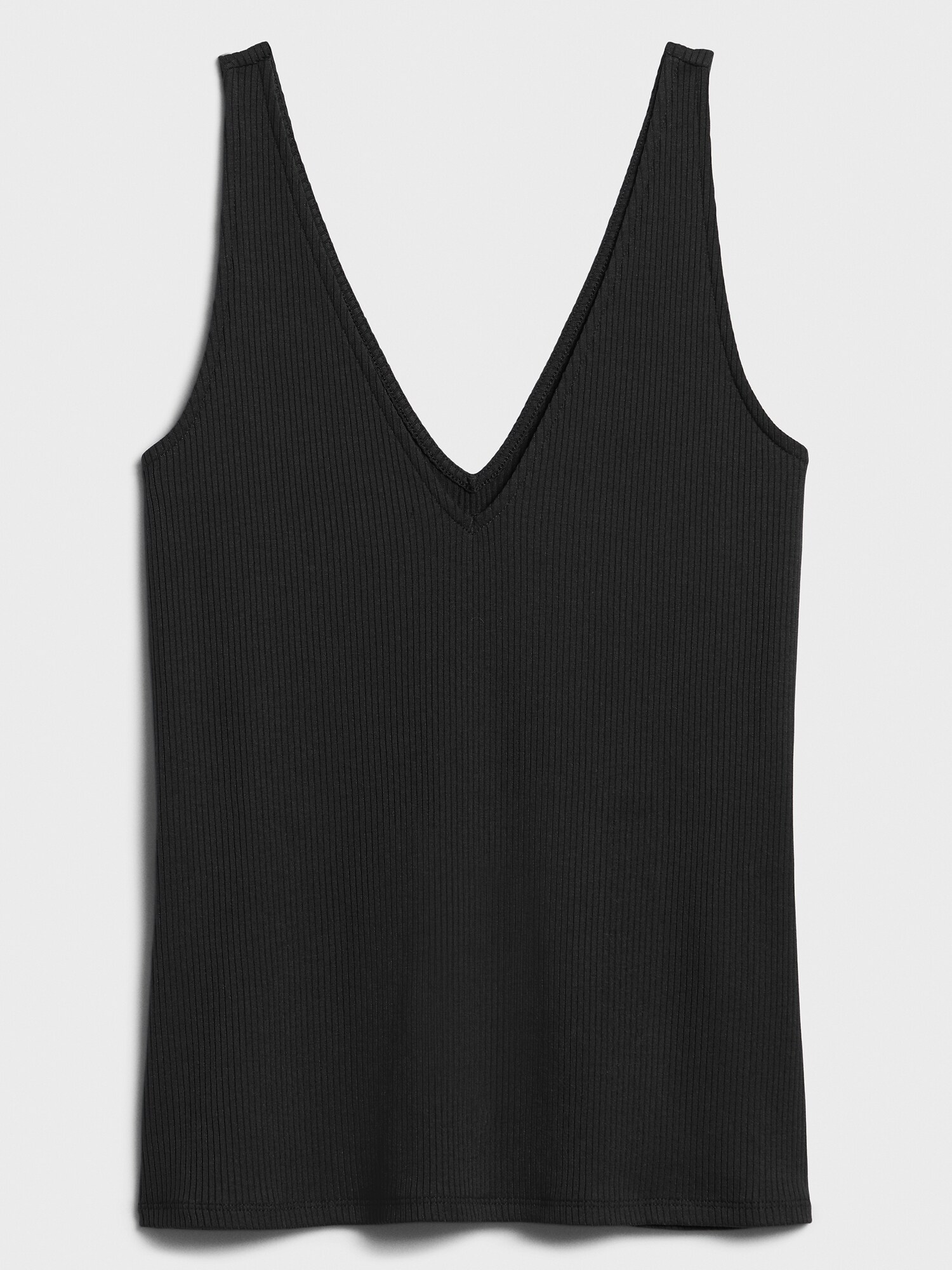 Ribbed V-Neck Tank | Banana Republic Factory