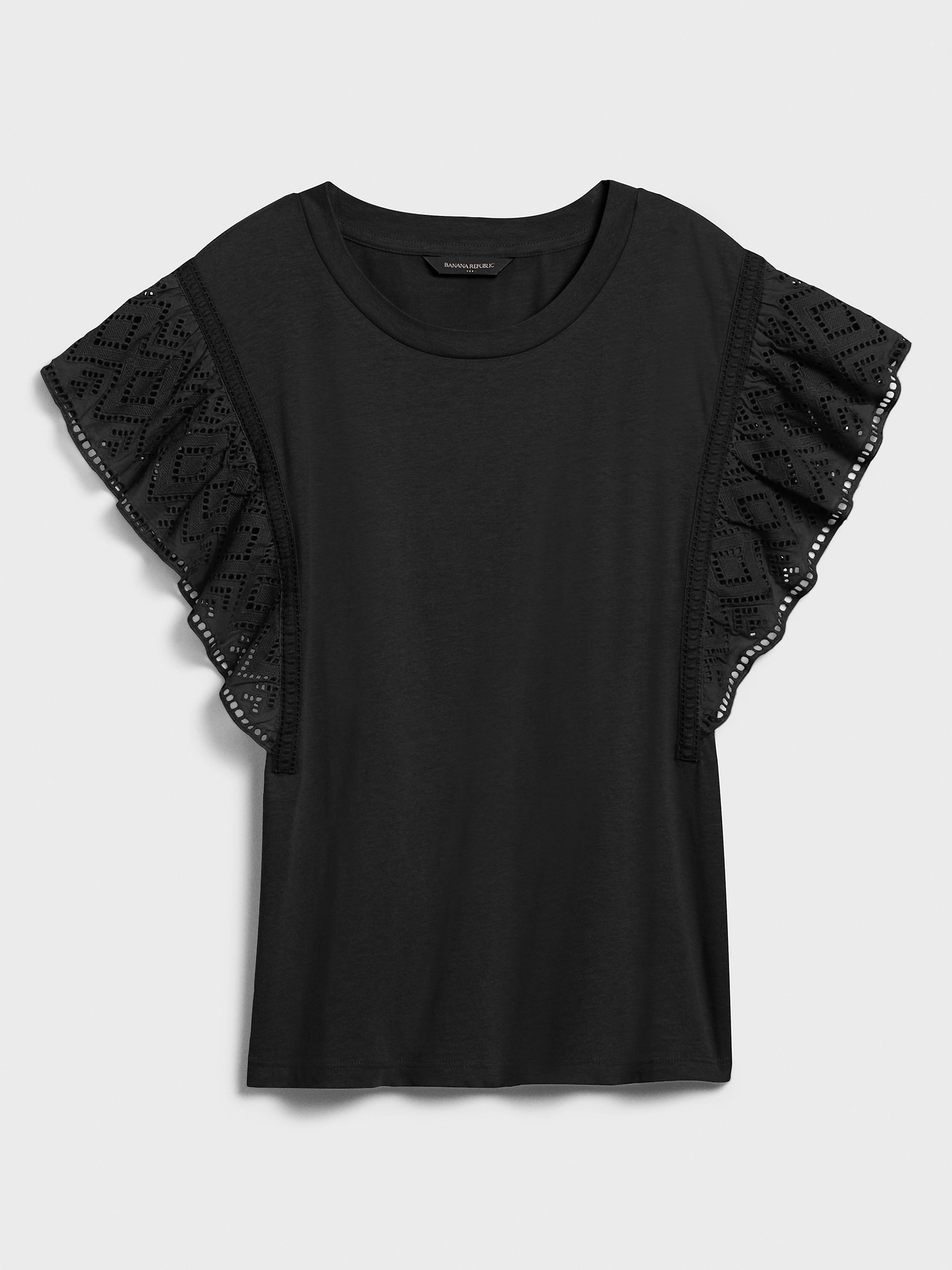 banana republic ruffle sleeve top