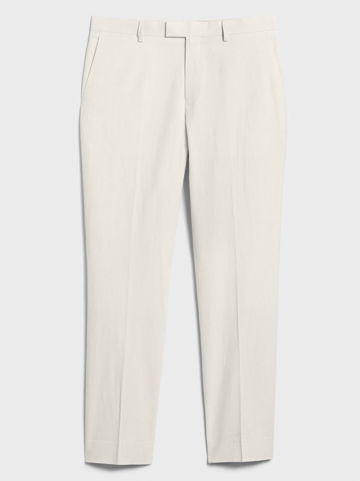 Slim-Fit Neutral Linen Blend Trouser | Banana Republic Factory