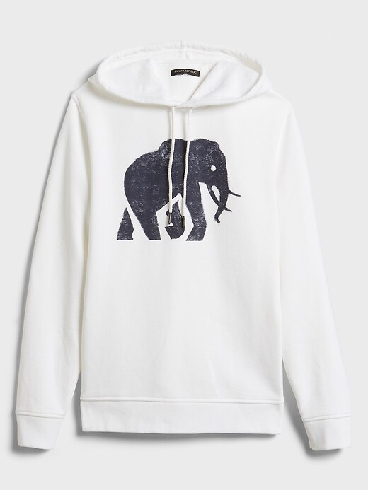 banana republic logo hoodie
