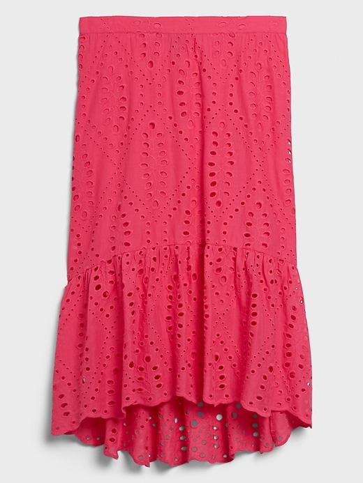 Eyelet Midi Skirt | Banana Republic Factory