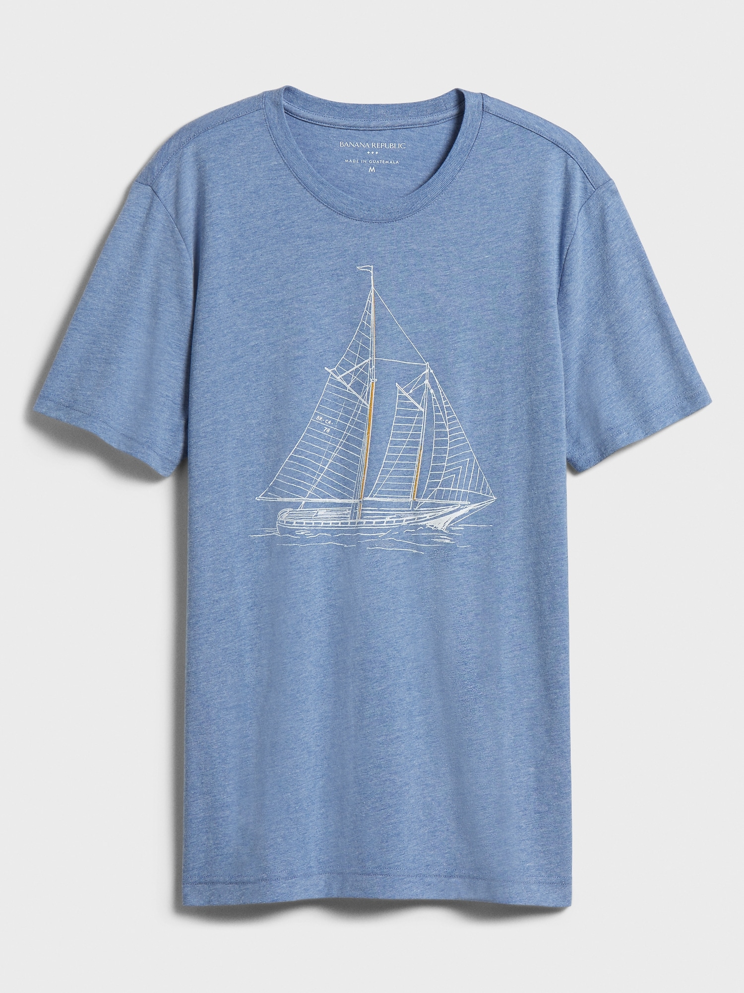 Sailboat Sketch Graphic T-Shirt