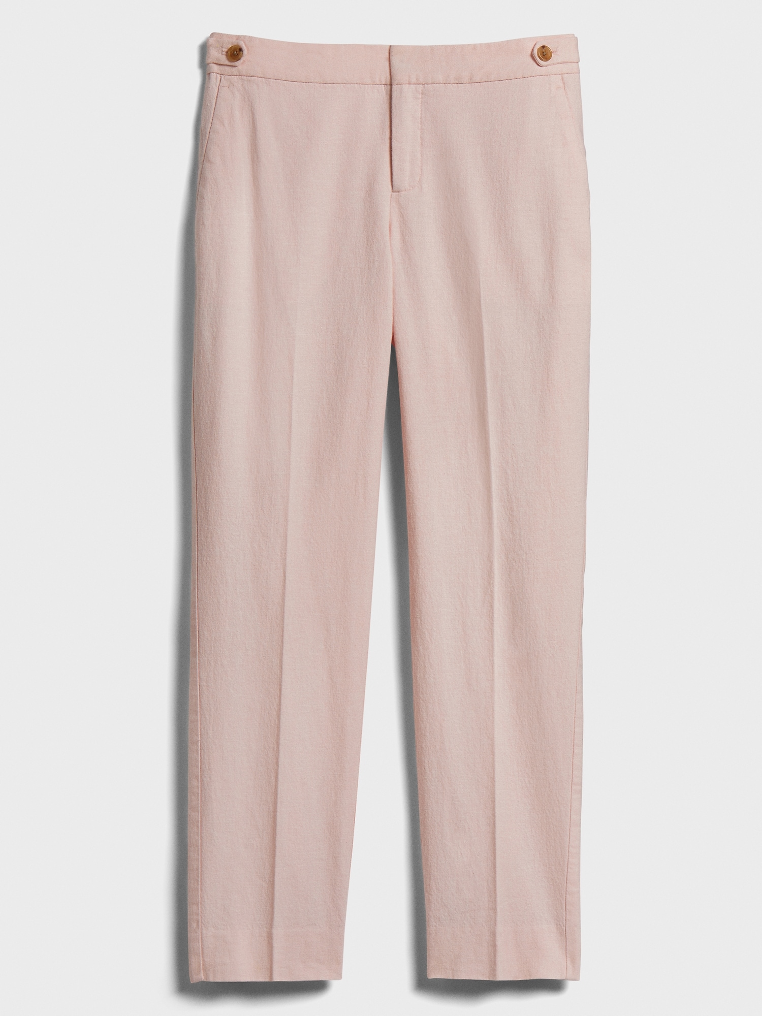 Petite Avery Linen Blend Tailored Ankle Pant