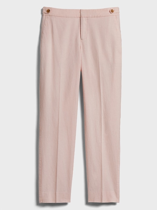 Avery Linen Blend Tailored Ankle Pant