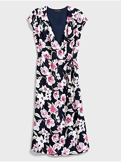 midi wrap dress petite