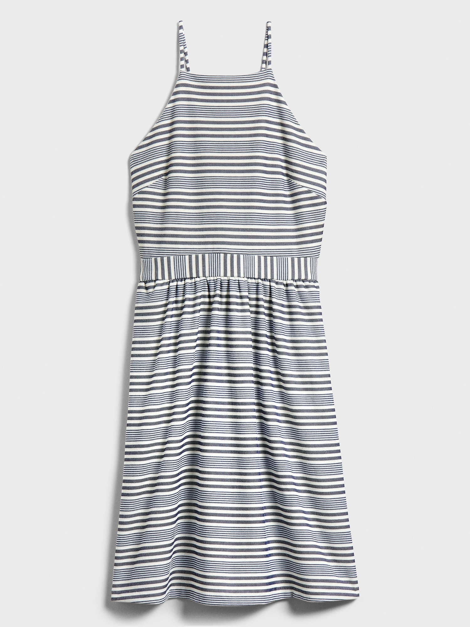 Petite Boucle Stripe Fit-and-Flare Dress