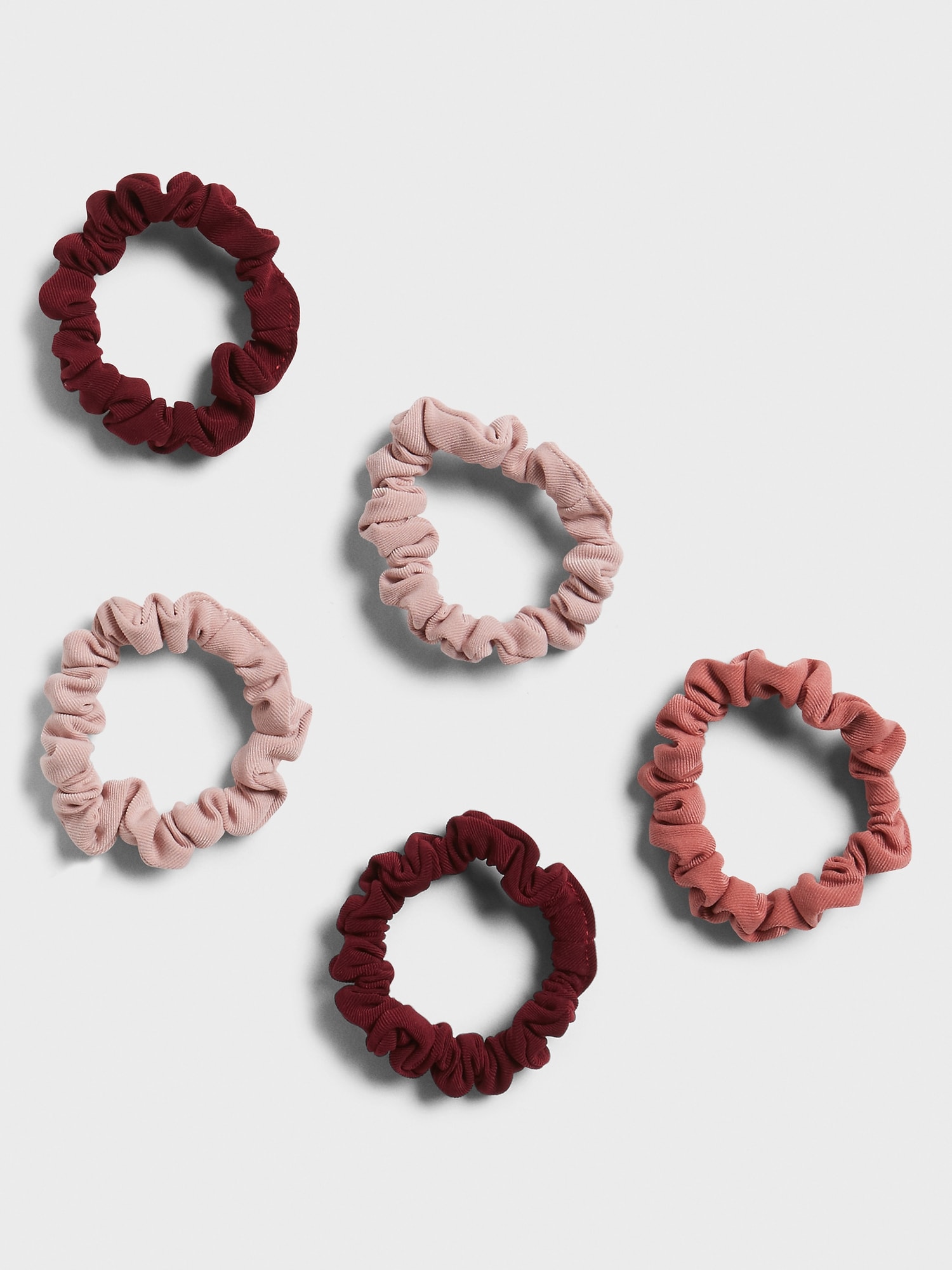 Textured Mini Scrunchies (5 Pack) | Banana Republic Factory