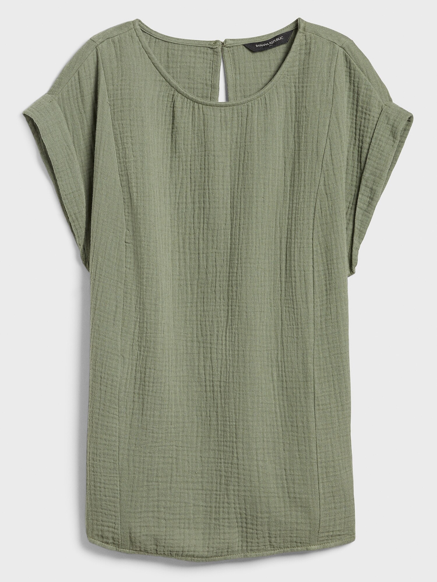 Seamed CuffedSleeve TShirt Banana Republic Factory