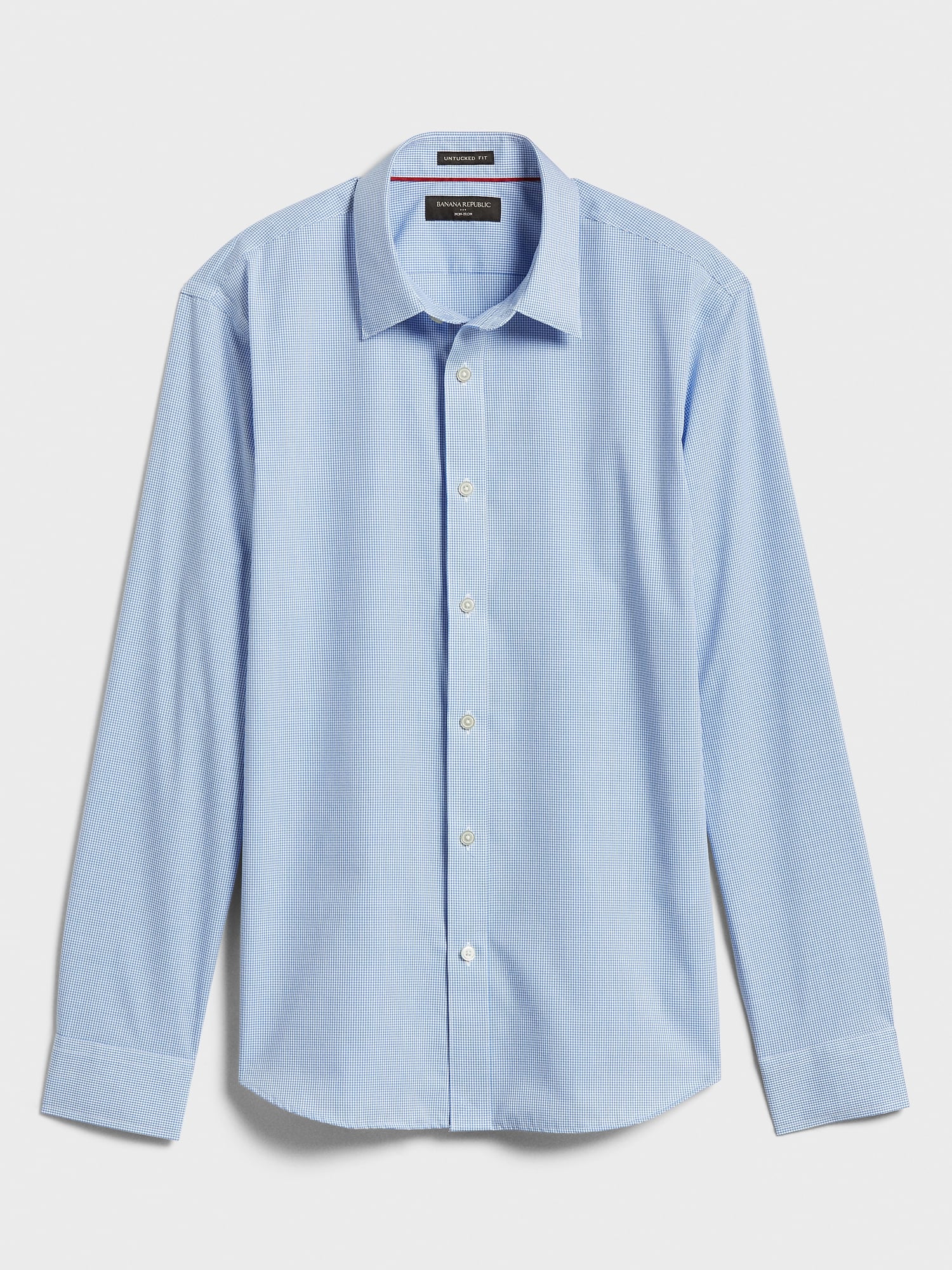 SlimFit Untucked NonIron Shirt Banana Republic Factory