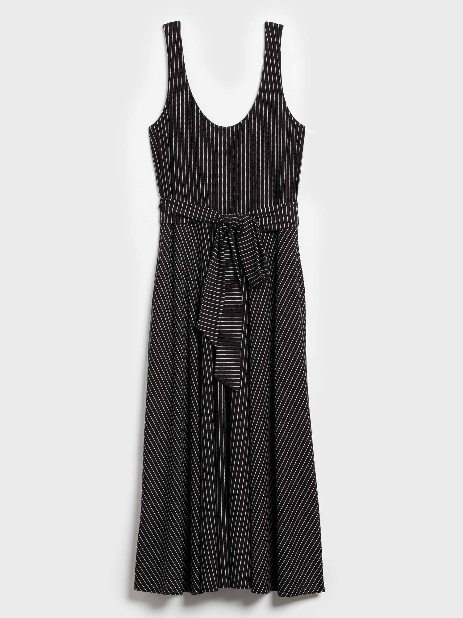 Knit Striped Midi Dress